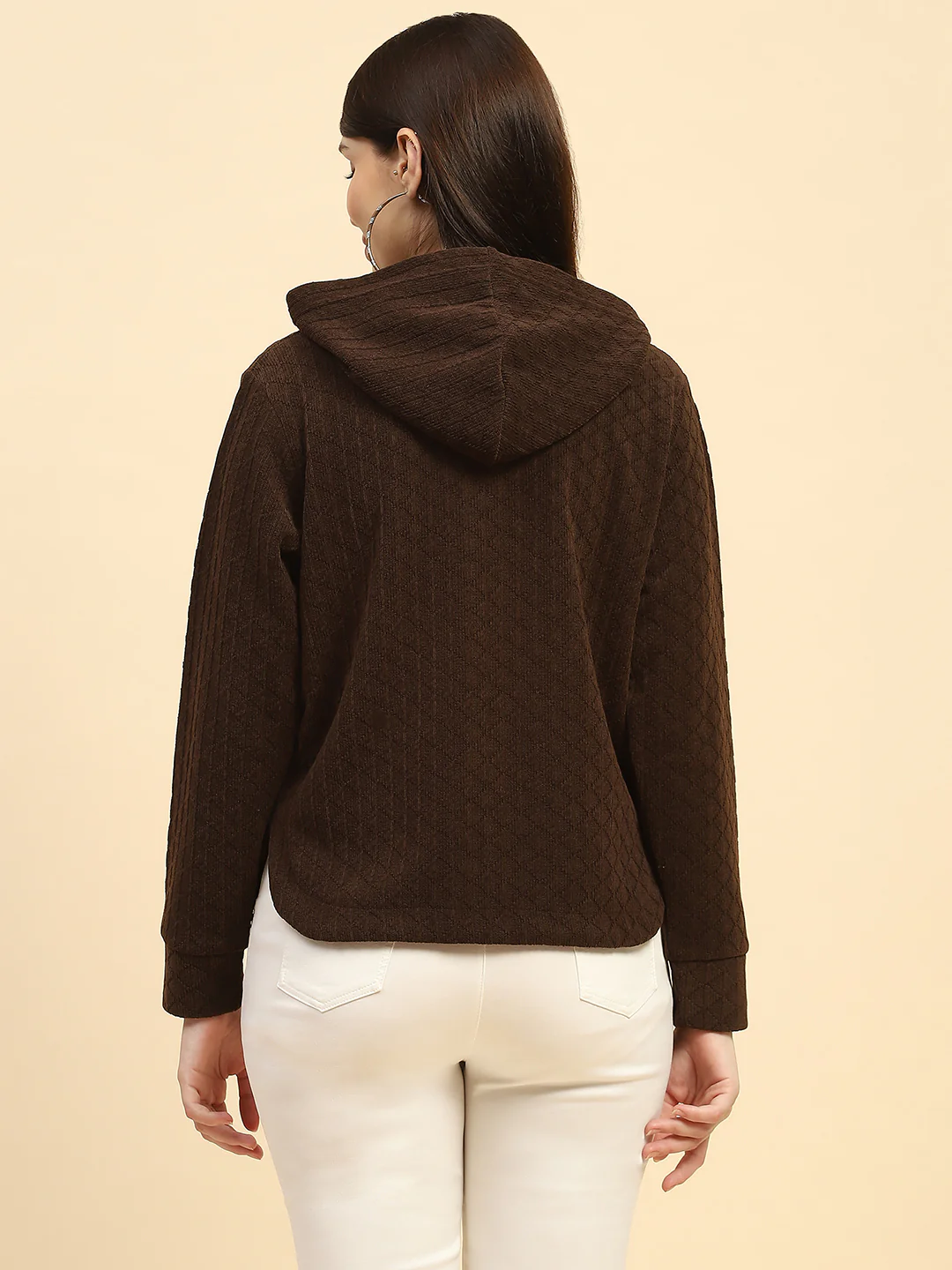 Coffee Solid Sweatshirt - Image 5