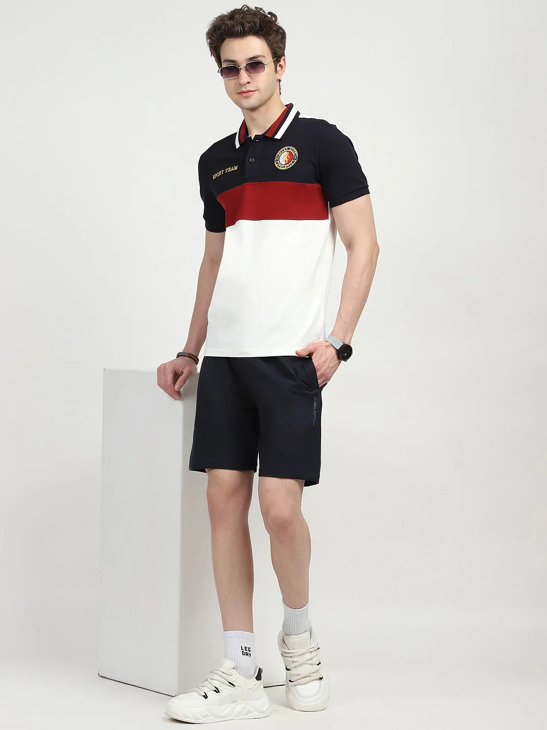 Maroon Cotton Polo T-Shirt - Image 8