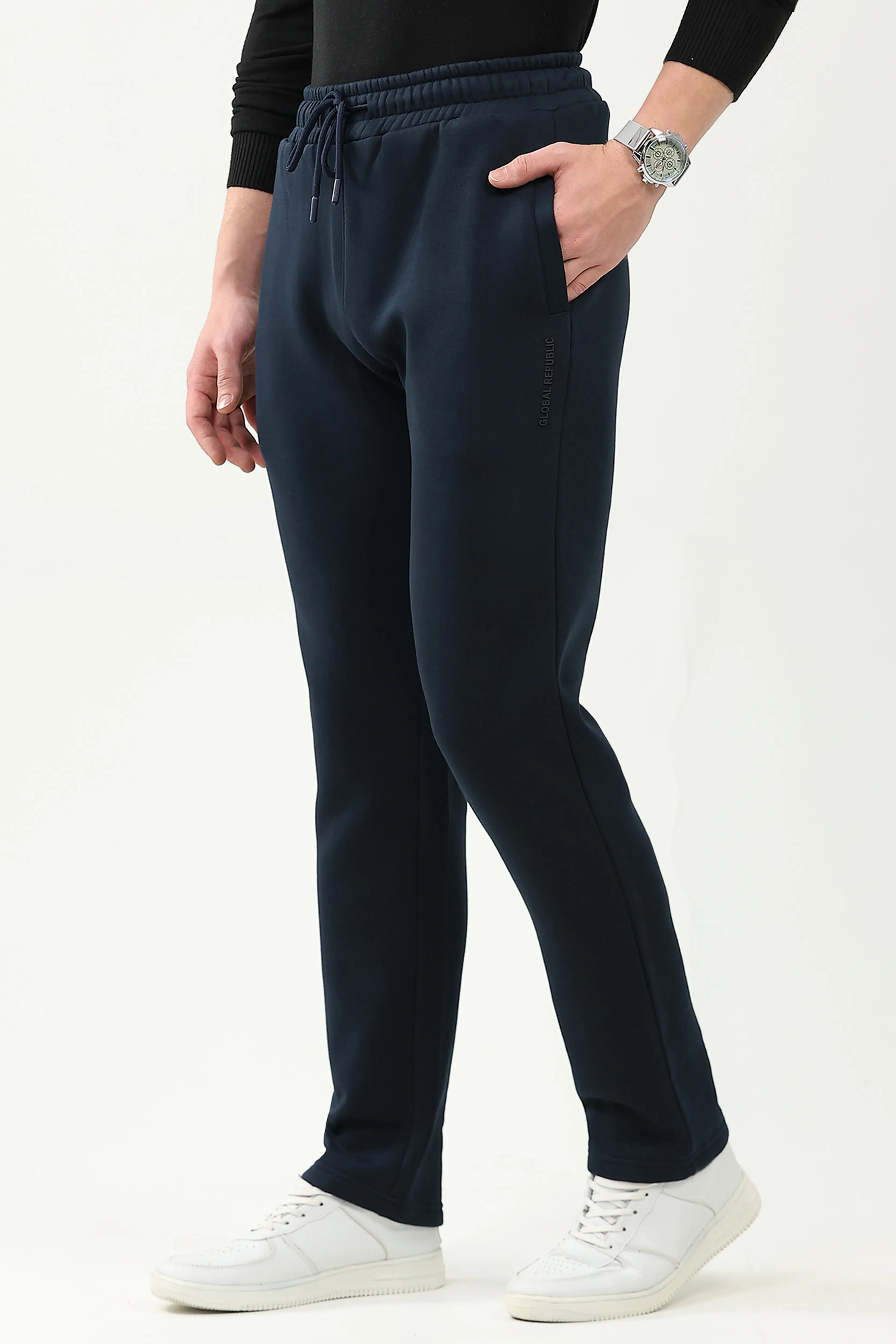 Cotton Fleece-Lined Casual Lower - Image 2