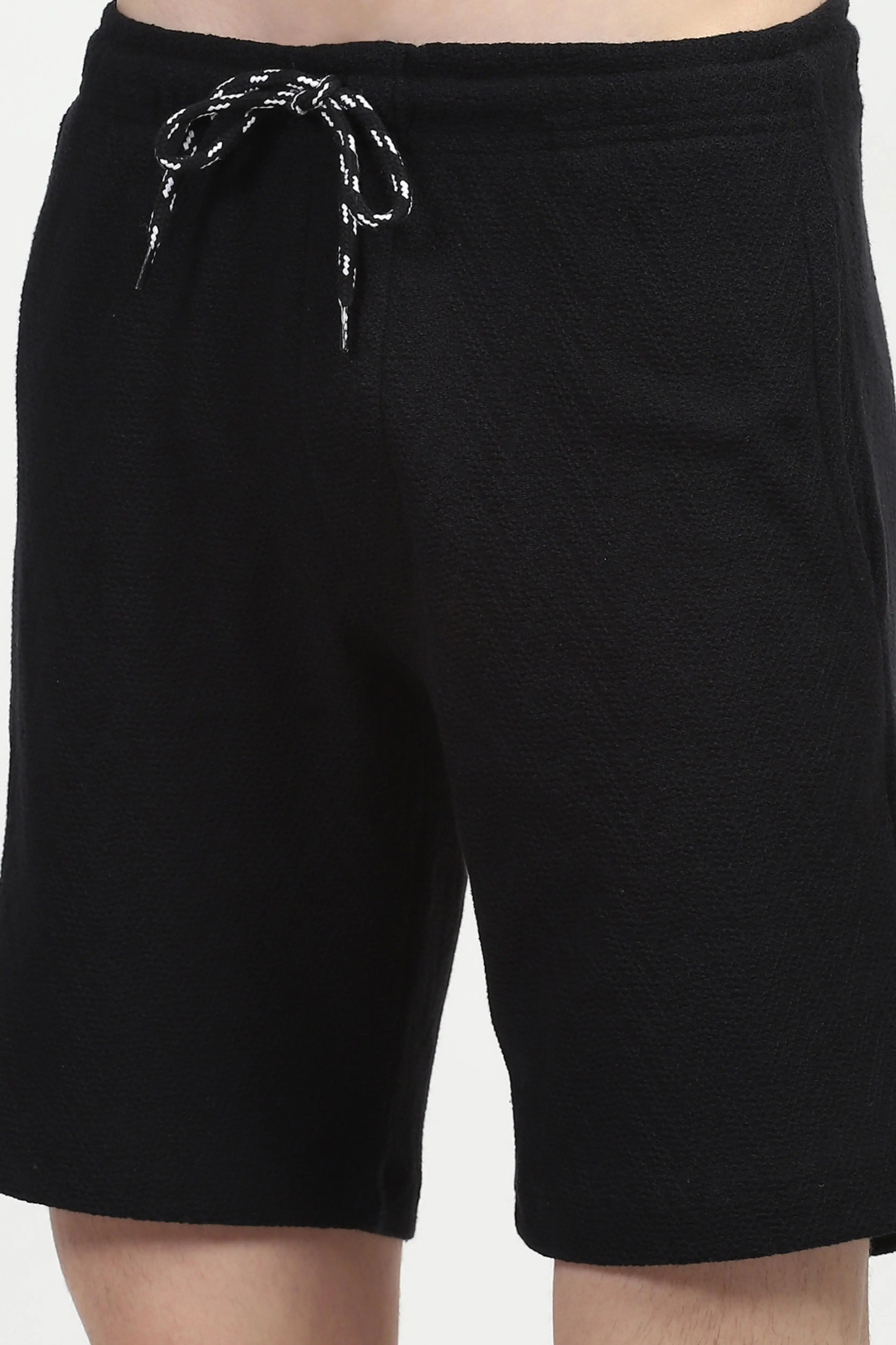 Black Cotton Textured Co-ord Set - Image 7