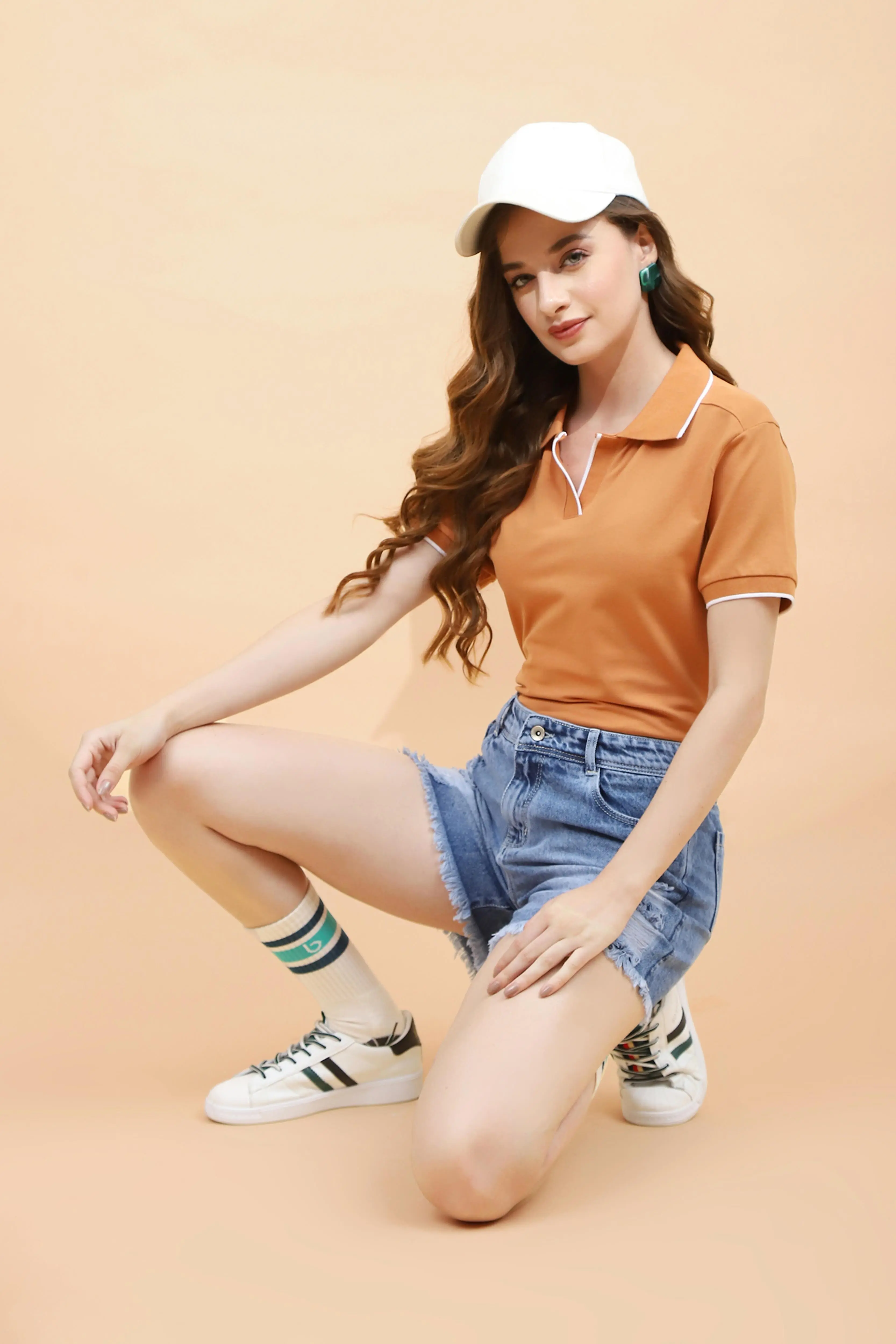 Dark Blue Cotton Regular Fit Shorts - Image 7