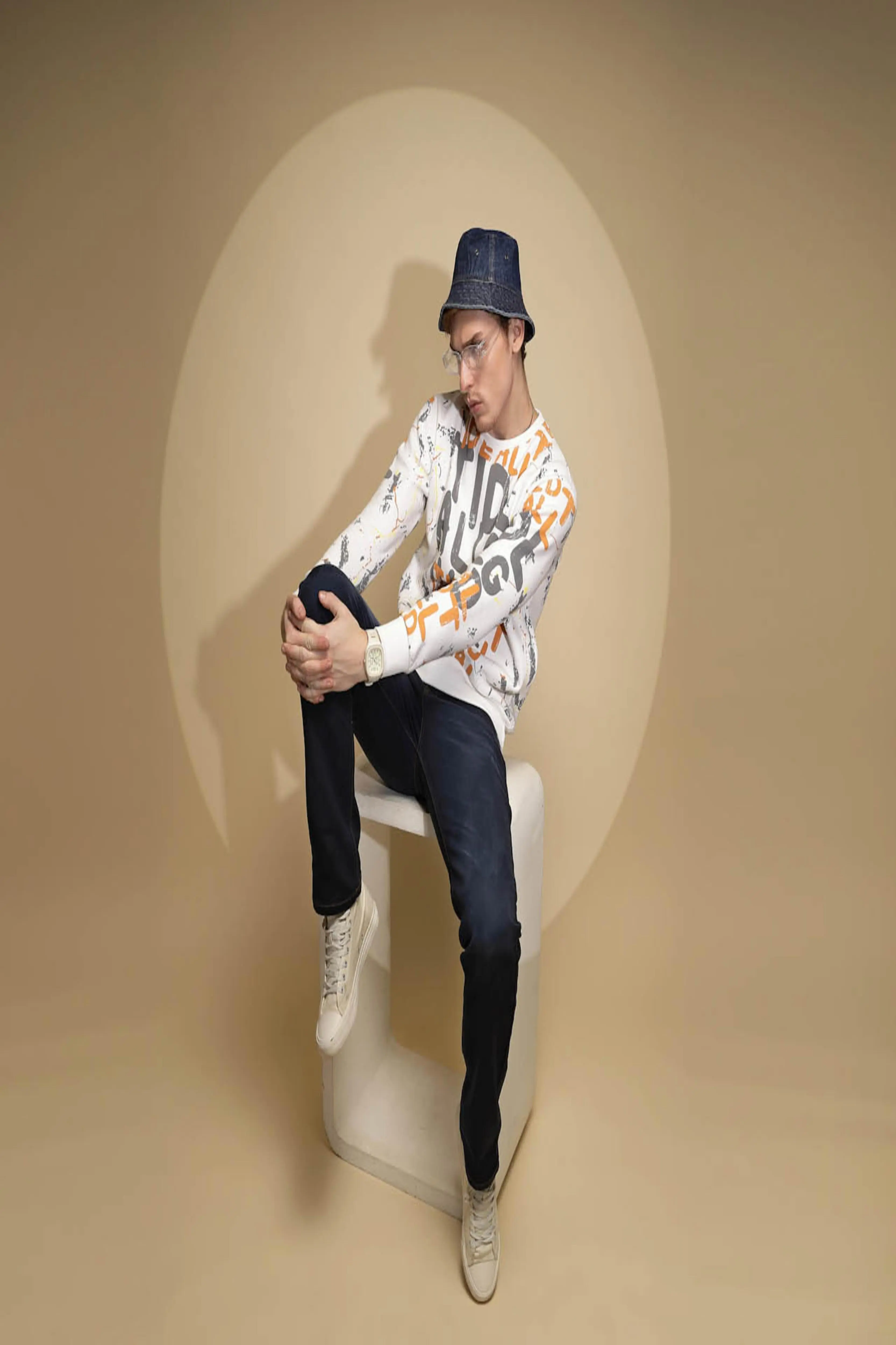 Dark Blue Solid Mid Rise Straight Fit Cotton Blend Jeans - Image 7