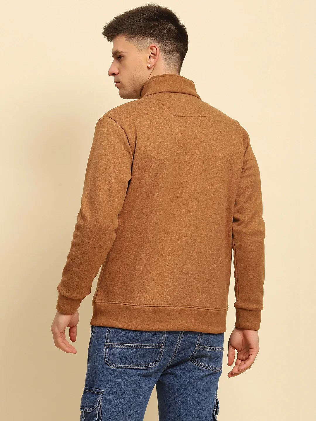 Camel Solid Sweatshirt - Image 13