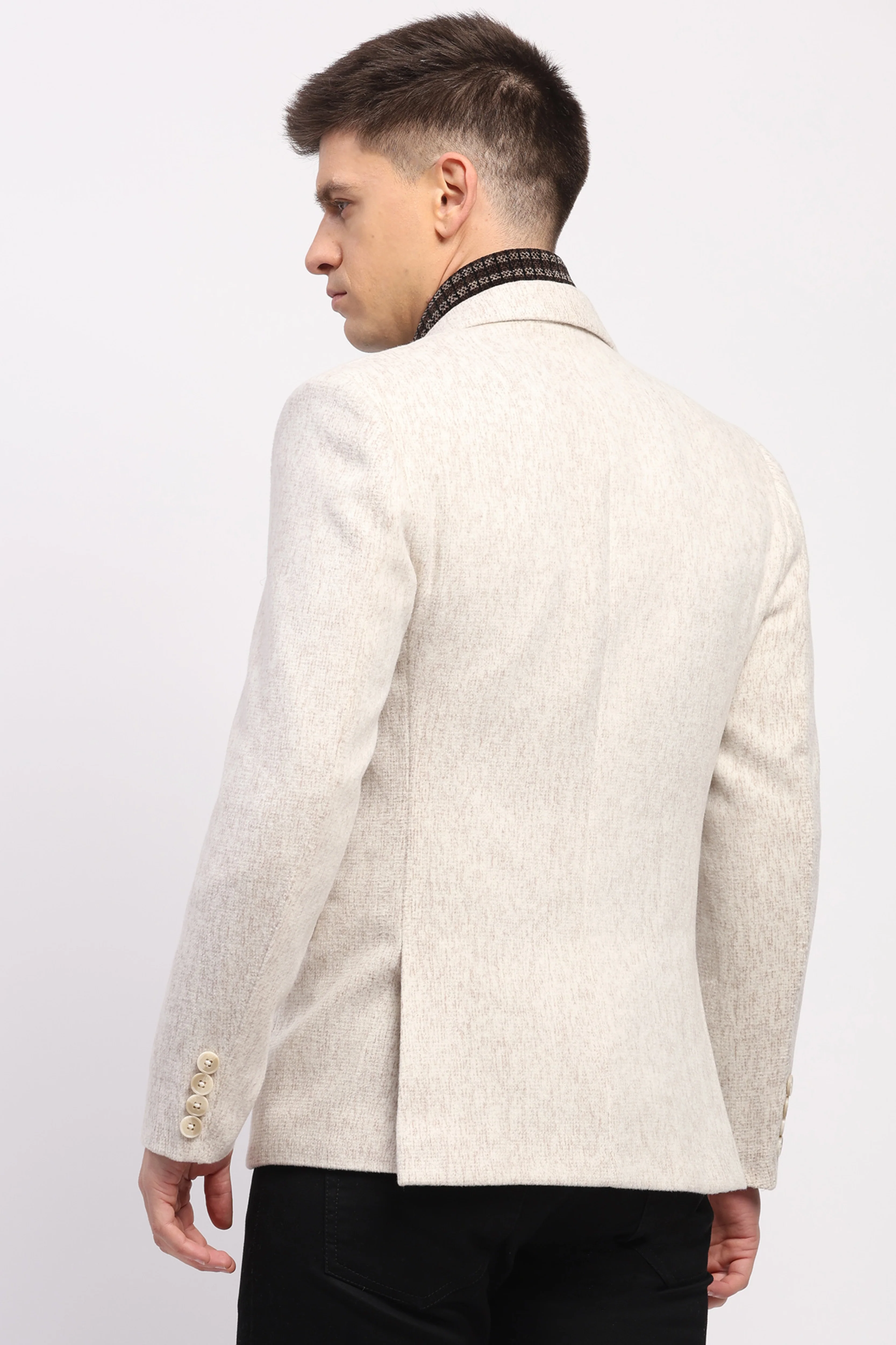 Detachable Muffler Wool-Blend Coat - Image 5