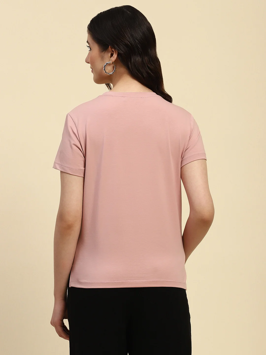 Dusty Pink Embroidered Cotton Top - Image 11
