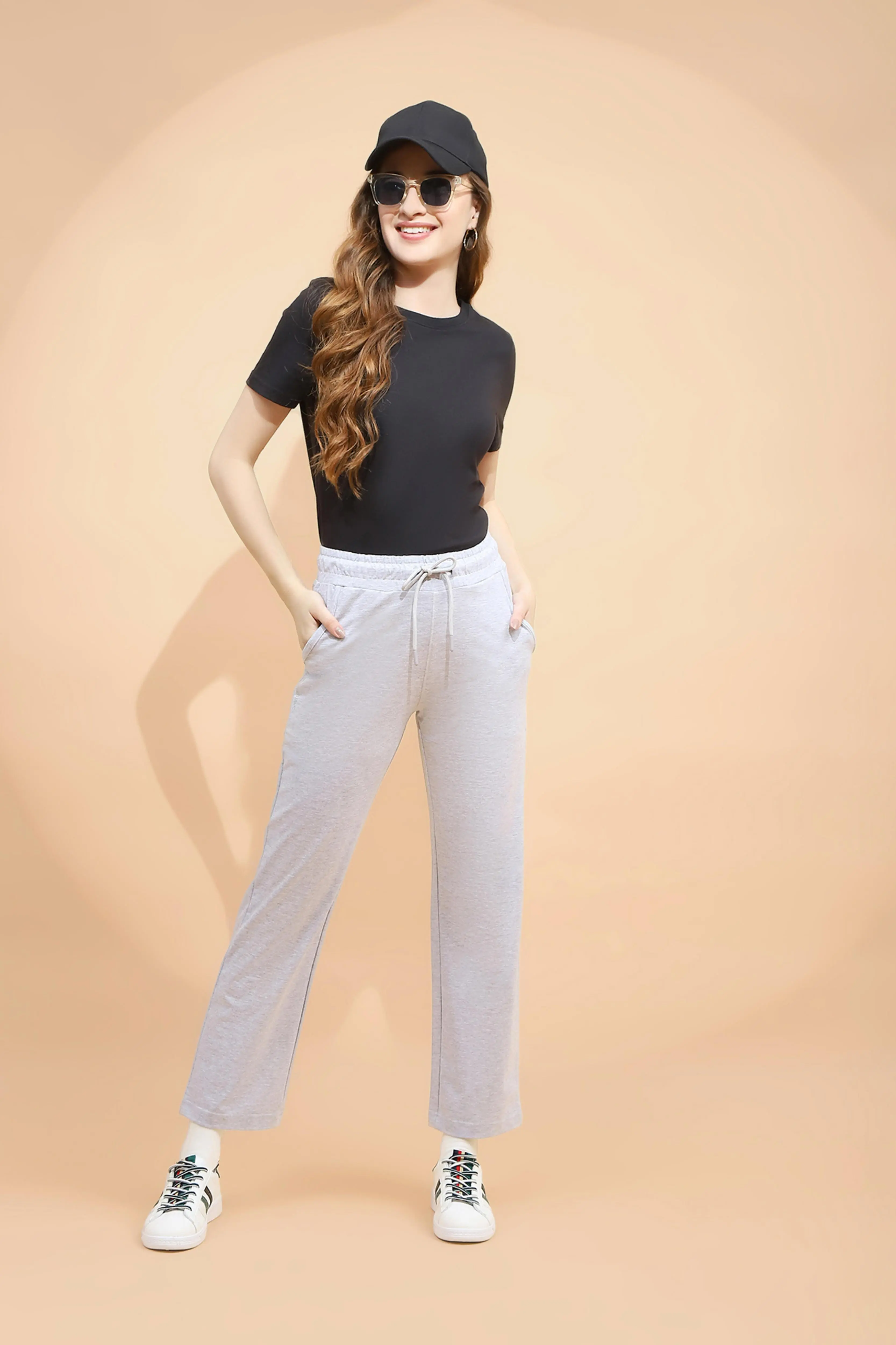 Ecru Melange Cotton Blend Lower - Image 7