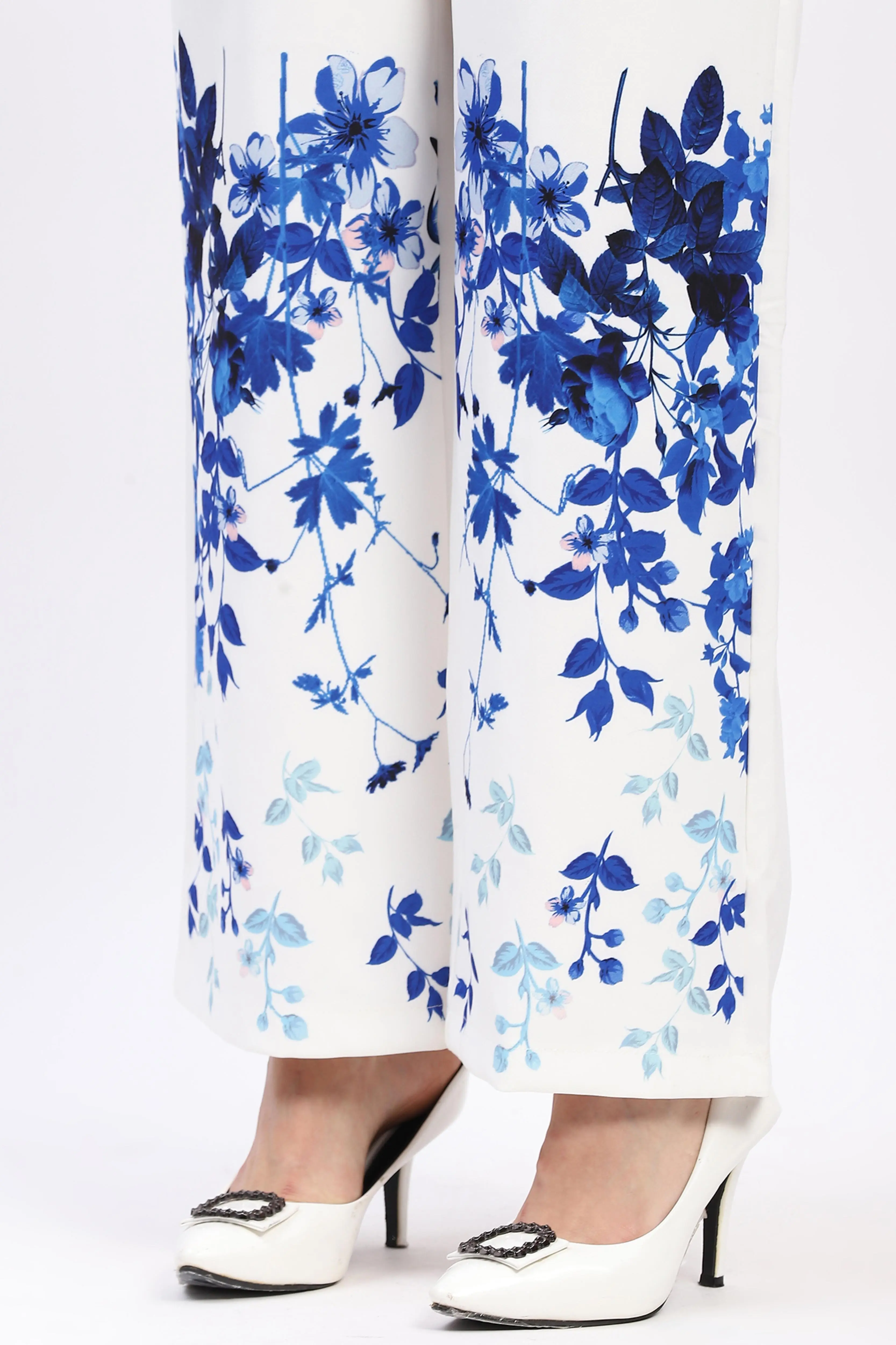 Elegant Floral Straight-Fit Trousers - Image 7