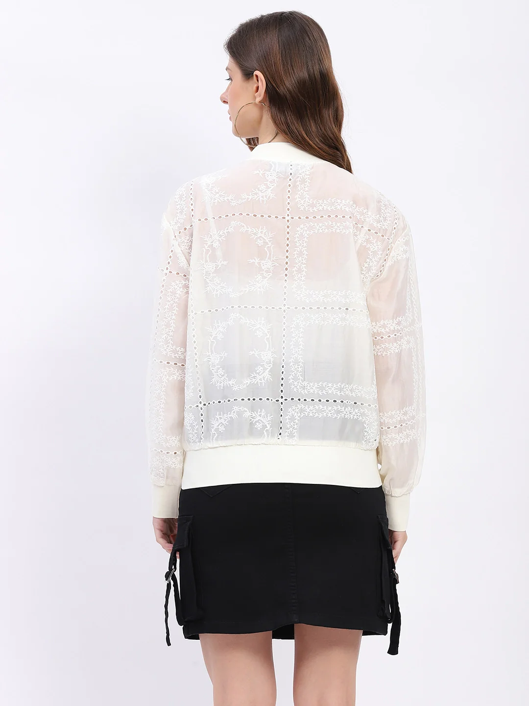 Embroidered Silk-Blend Shacket - Image 9