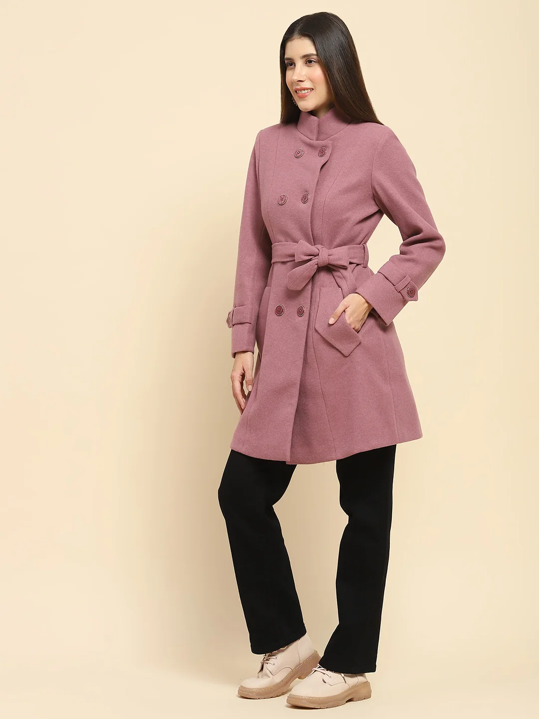 Falsa Winter Long Coat - Image 9