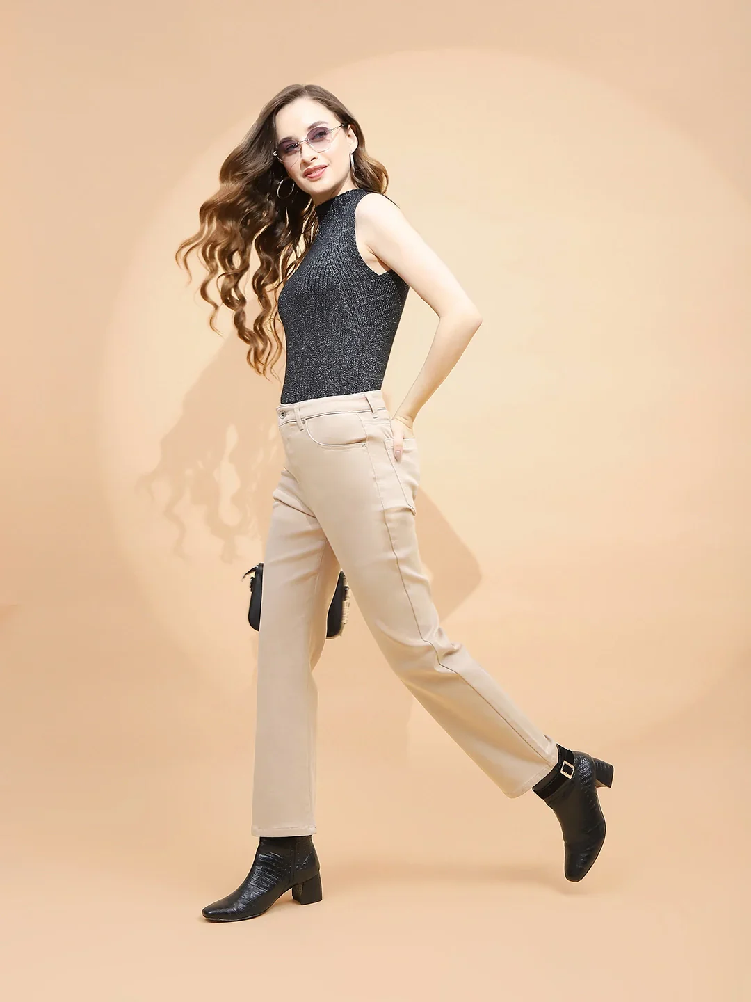 Fawn Cotton Straight Fit Trouser - Image 15