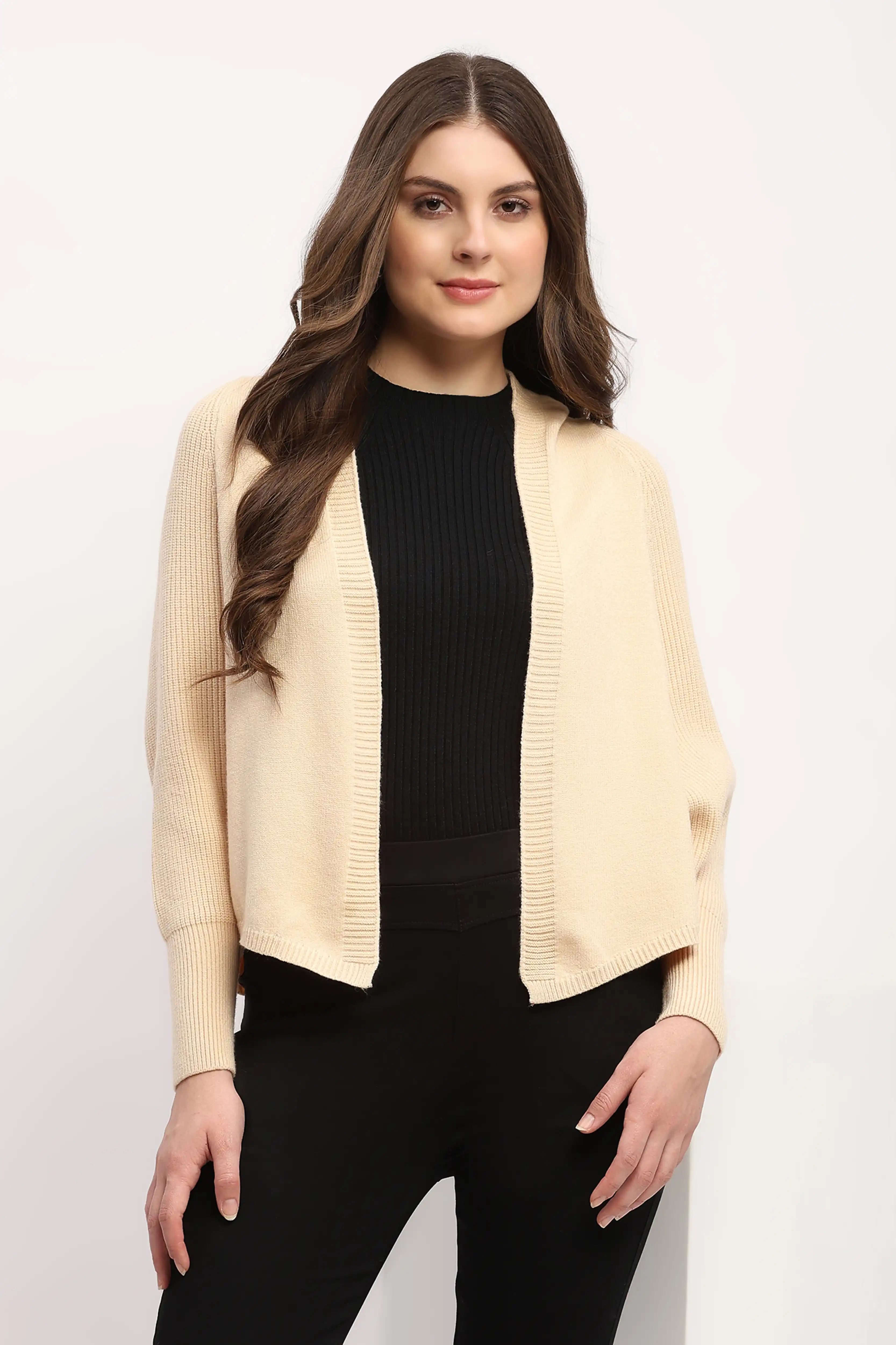 Fawn Hooded Winter Shrug
