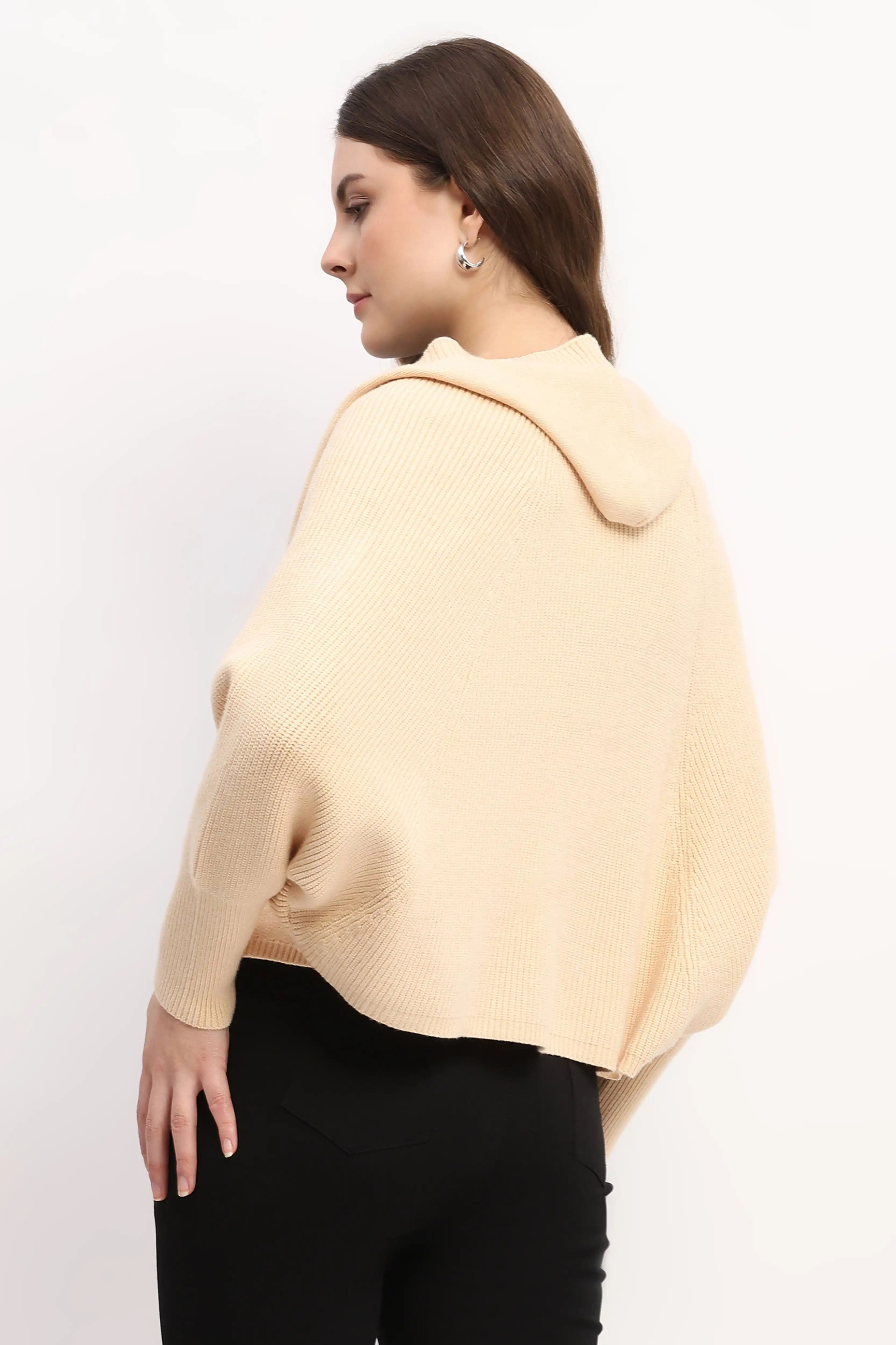 Fawn Hooded Winter Shrug - Image 5