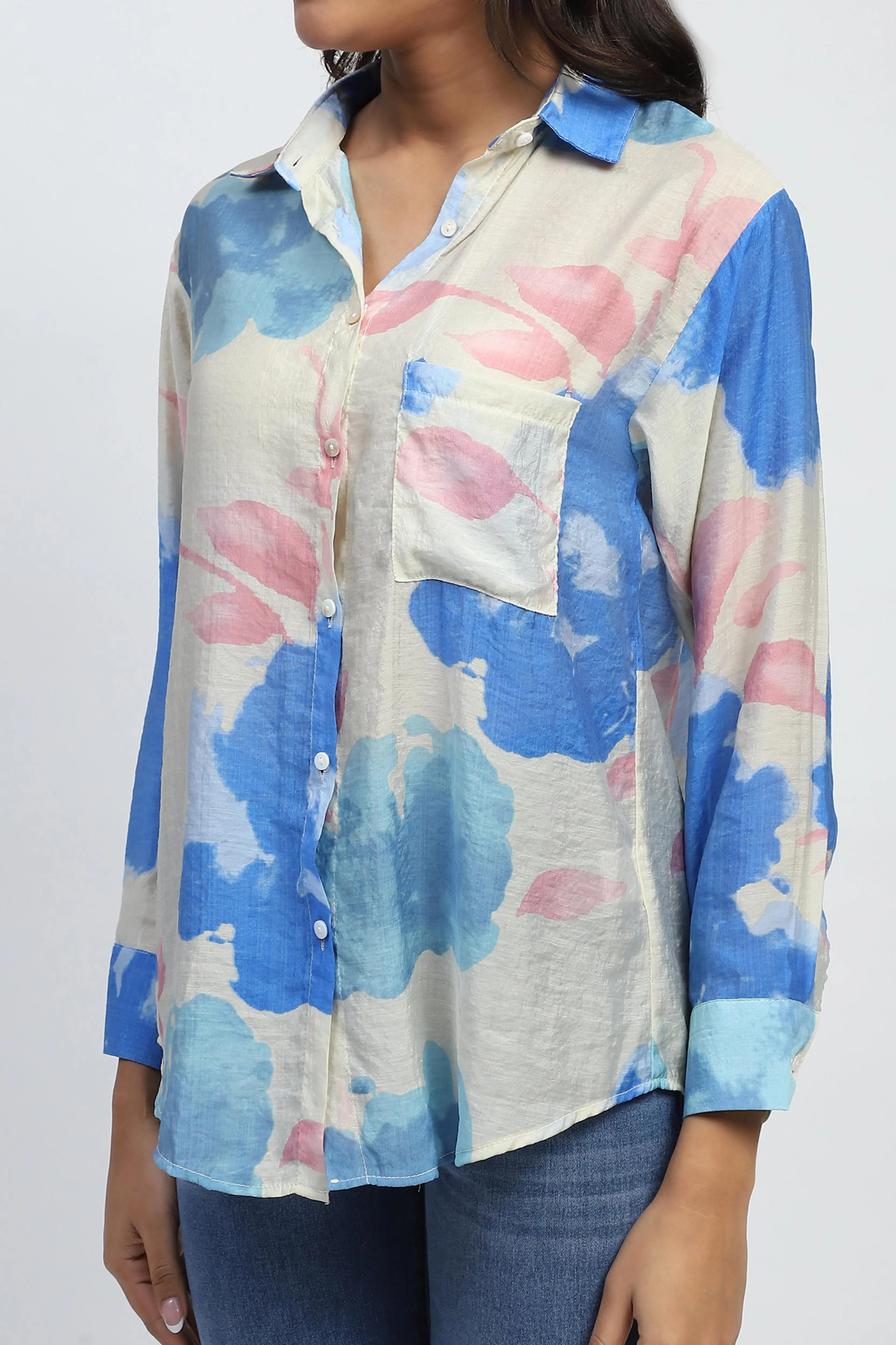 Floral Rayon Blend Shirt - Image 4