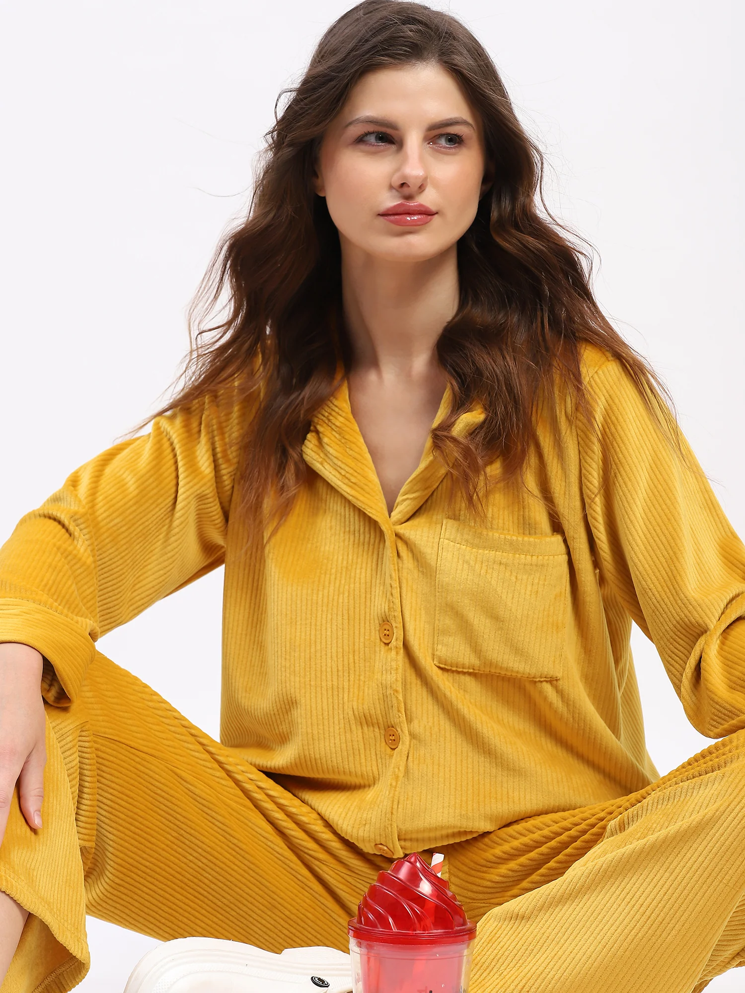 Golden Glow Lounge Nightsuit - Image 14