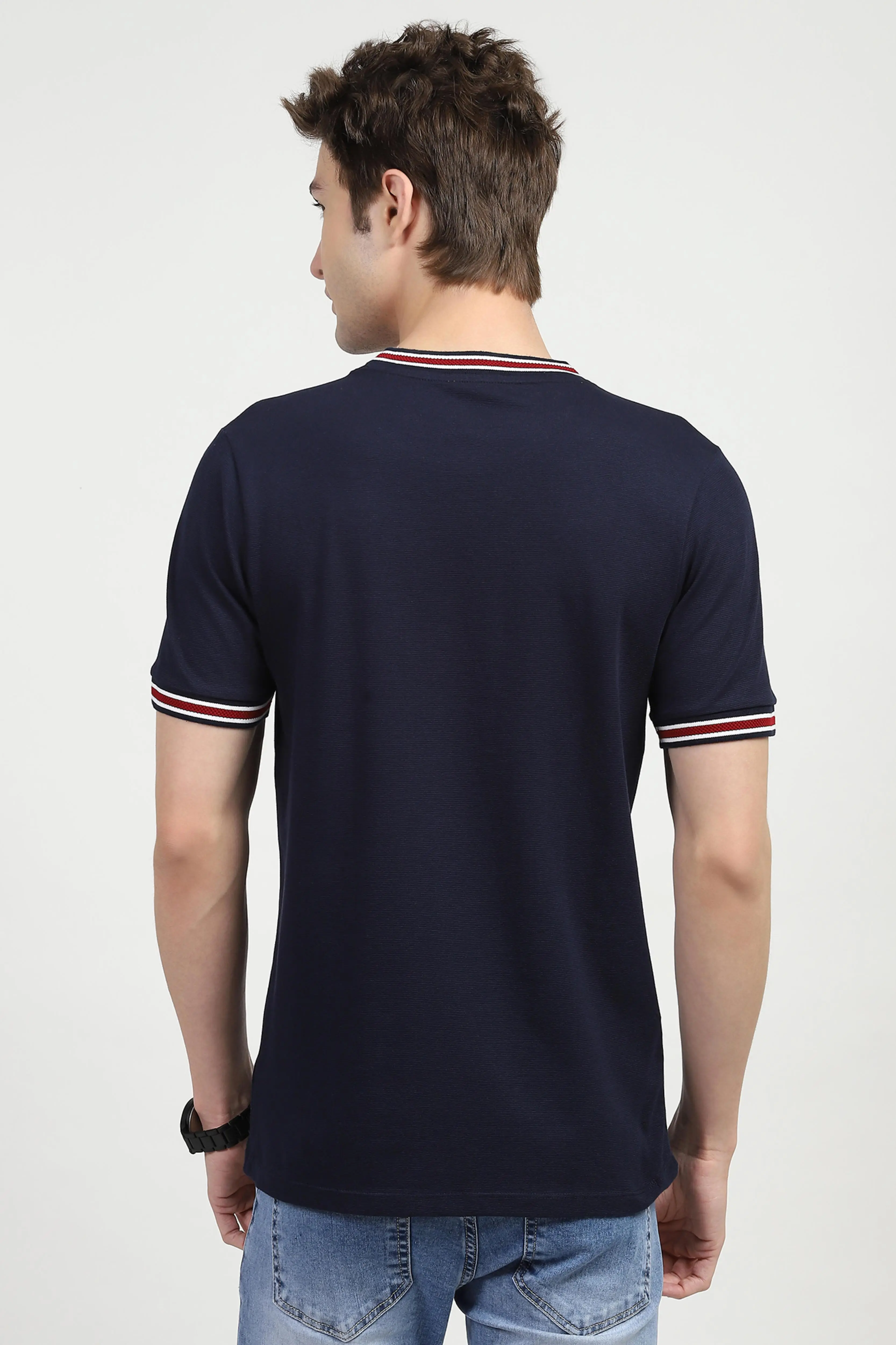 Navy Graphic Print T-shirt - Image 4