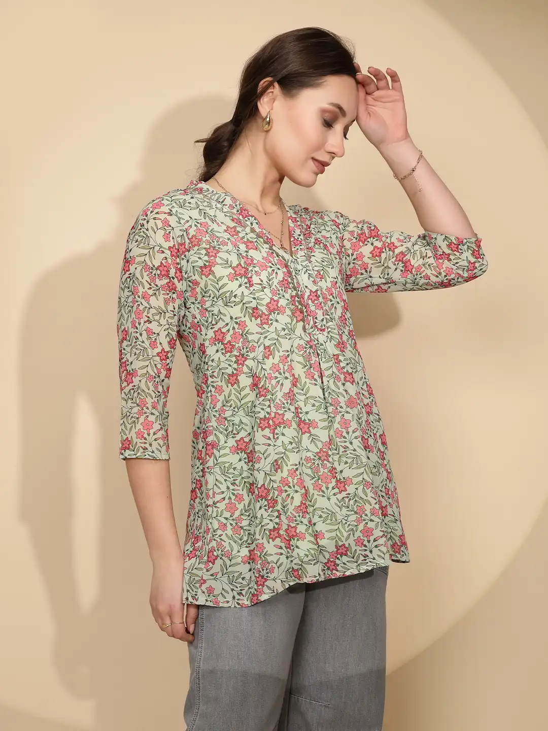 Green Cotton Tunic - Image 11