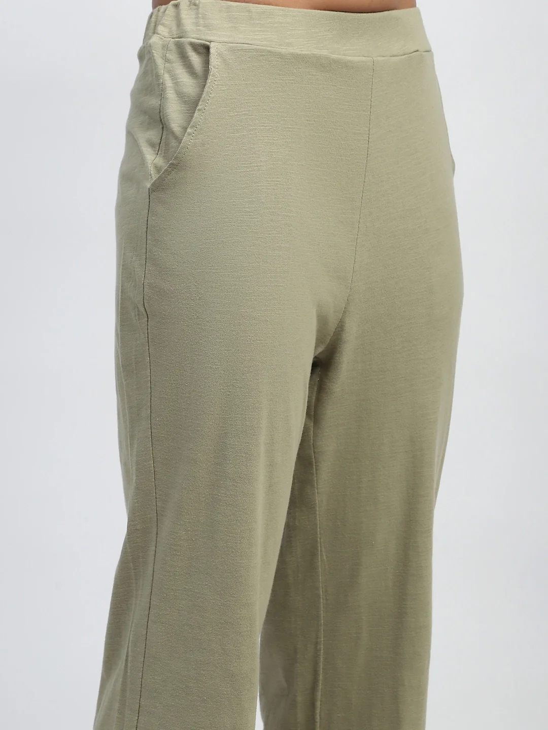 Green Solid cotton Lounge Wear - Image 11
