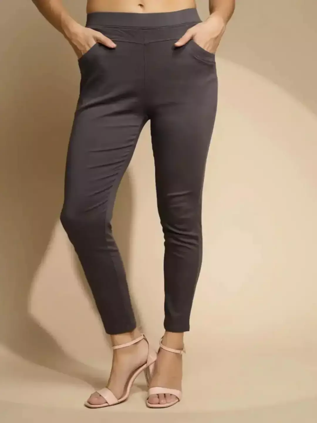 Grey Ultra Stretchable Jegging - Image 15