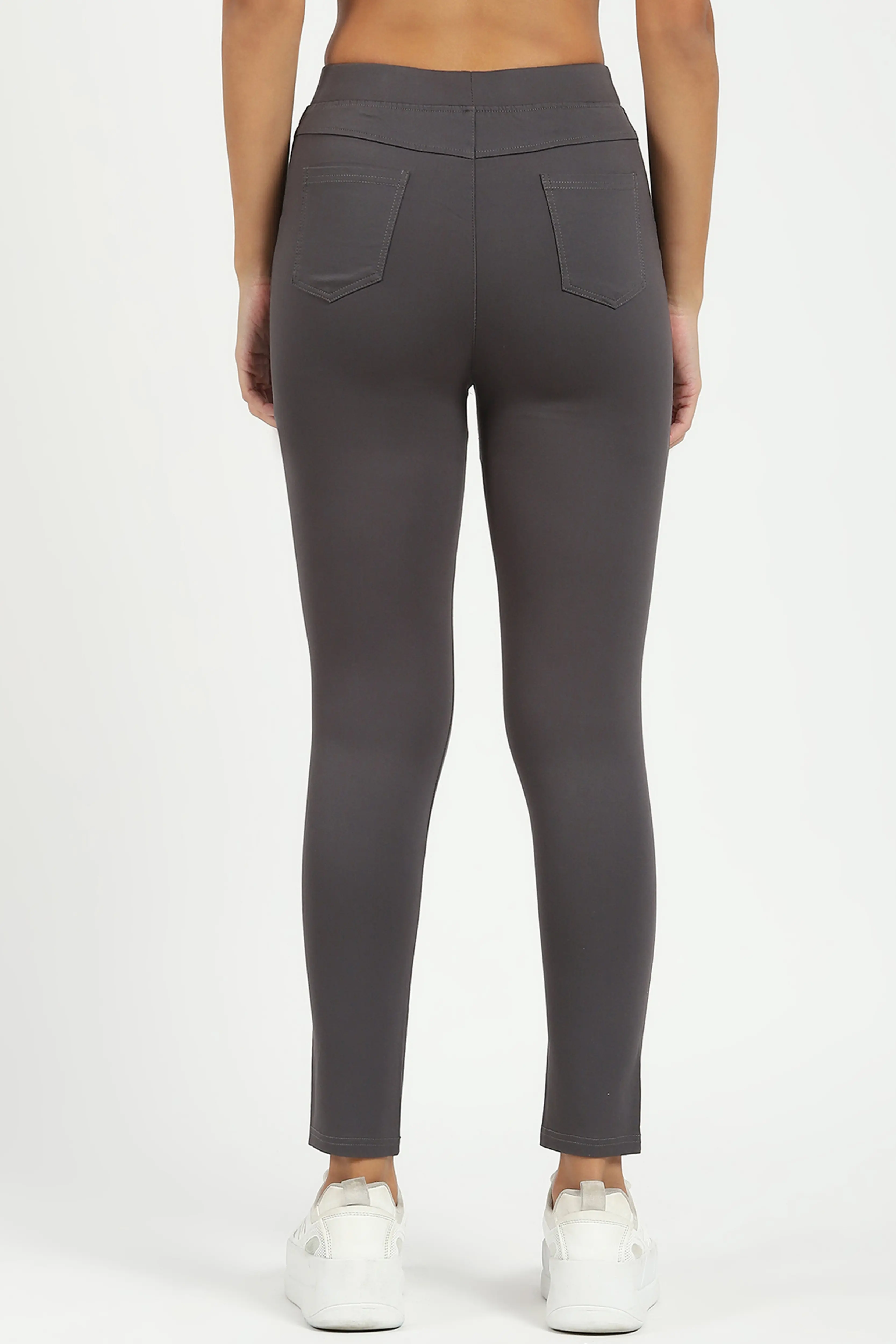 Grey Ultra Stretchable Jegging - Image 4