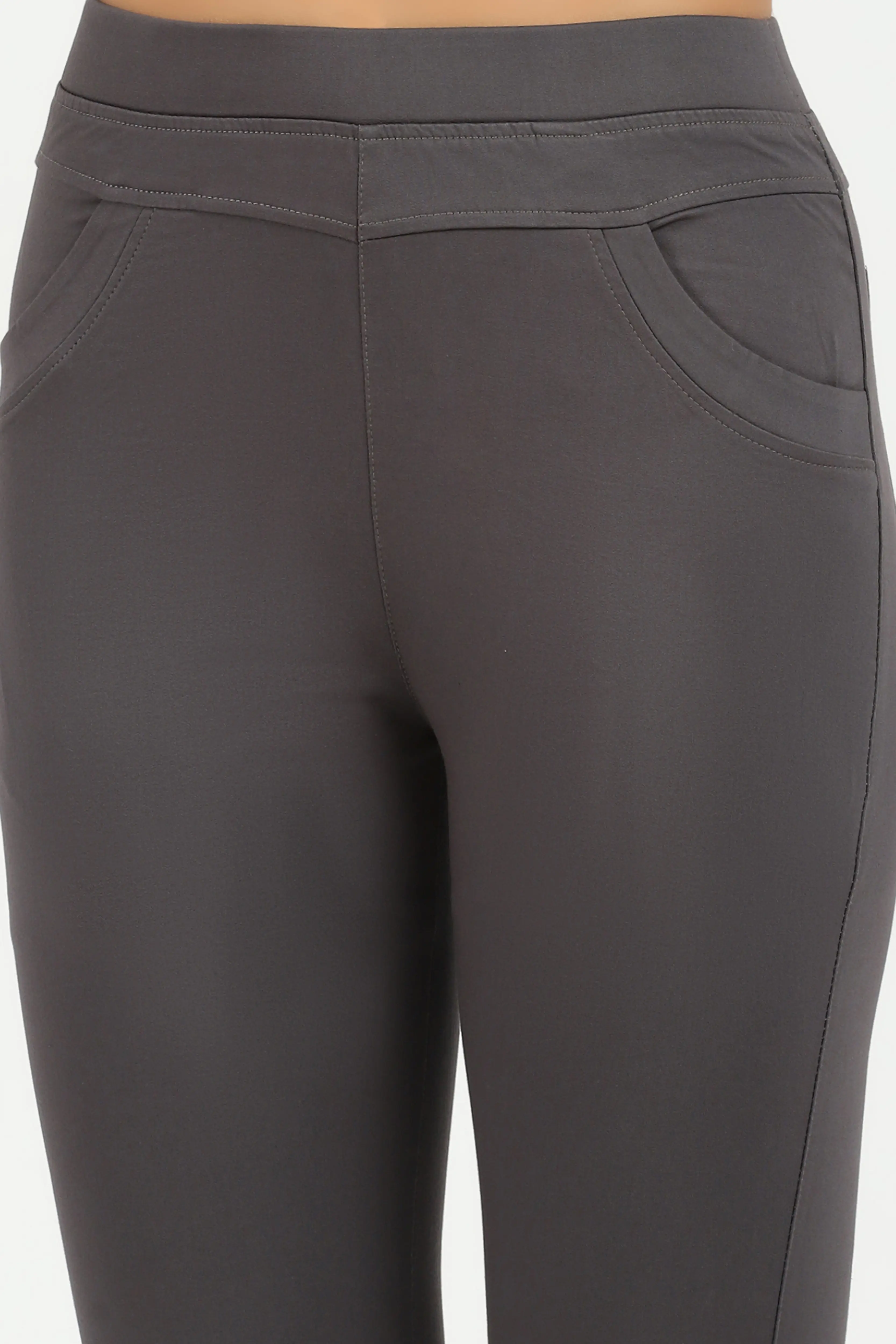 Grey Ultra Stretchable Jegging - Image 5