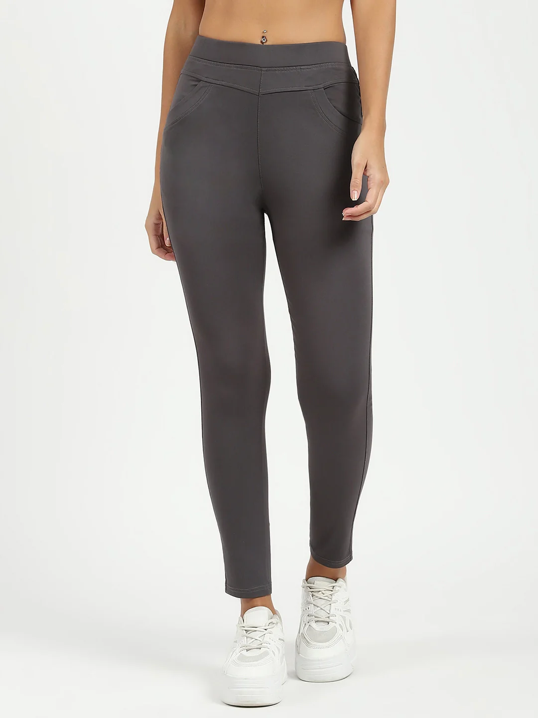 Grey Ultra Stretchable Jegging - Image 6