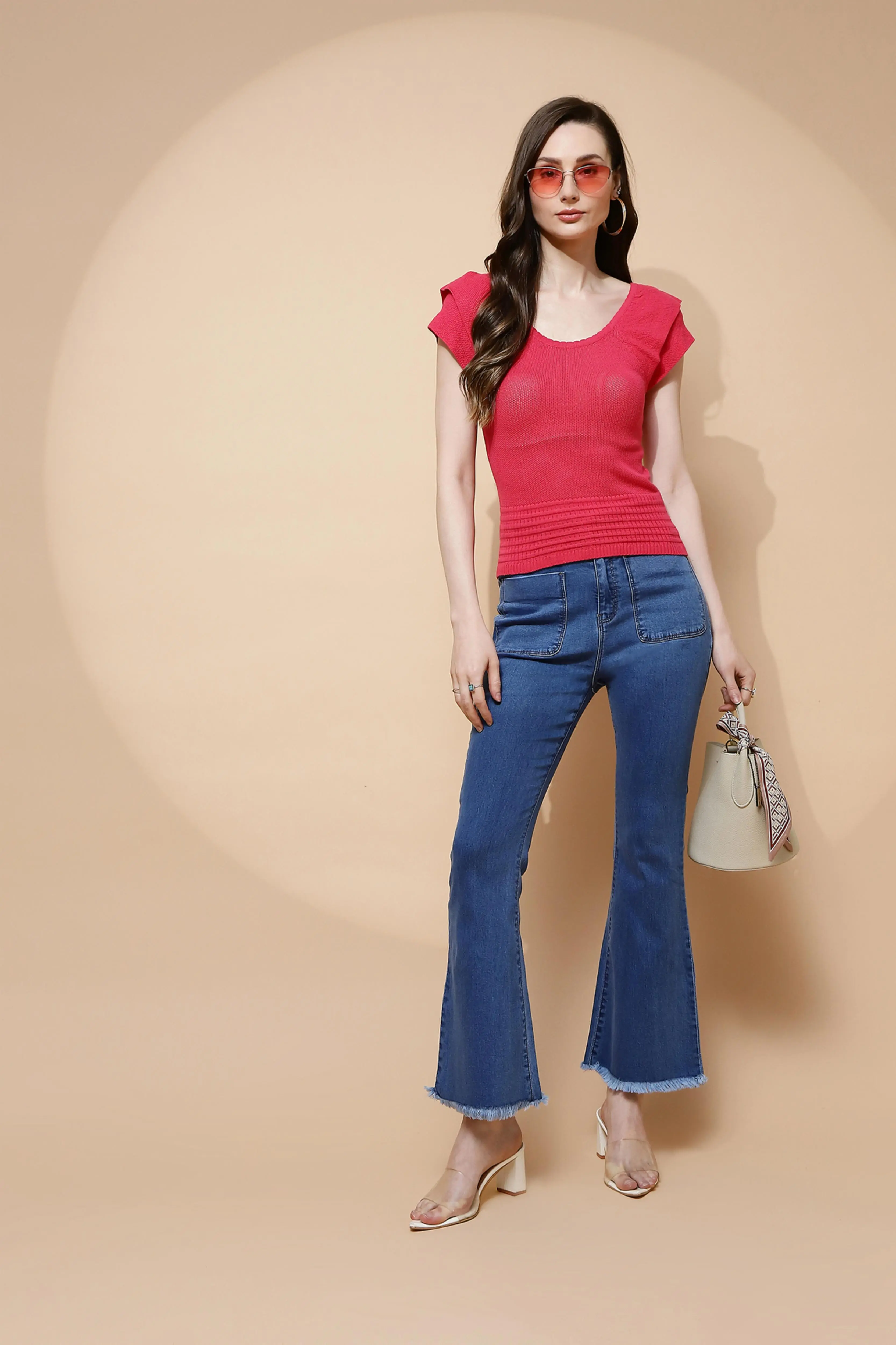 Hot Pink Solid Top - Image 6