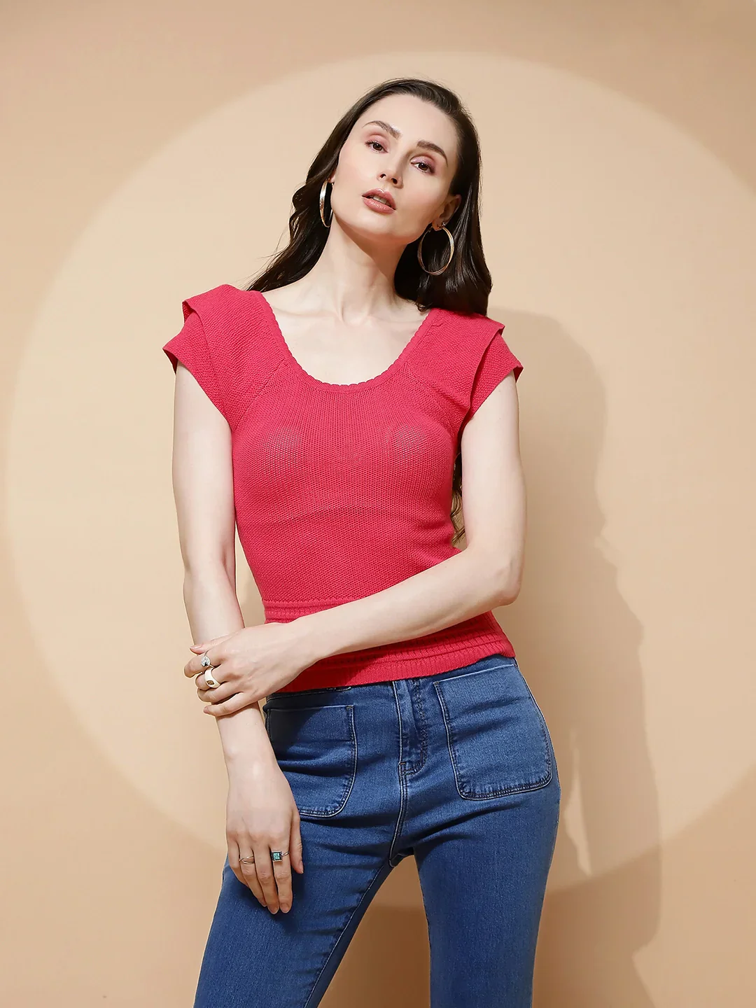 Hot Pink Solid Top - Image 9