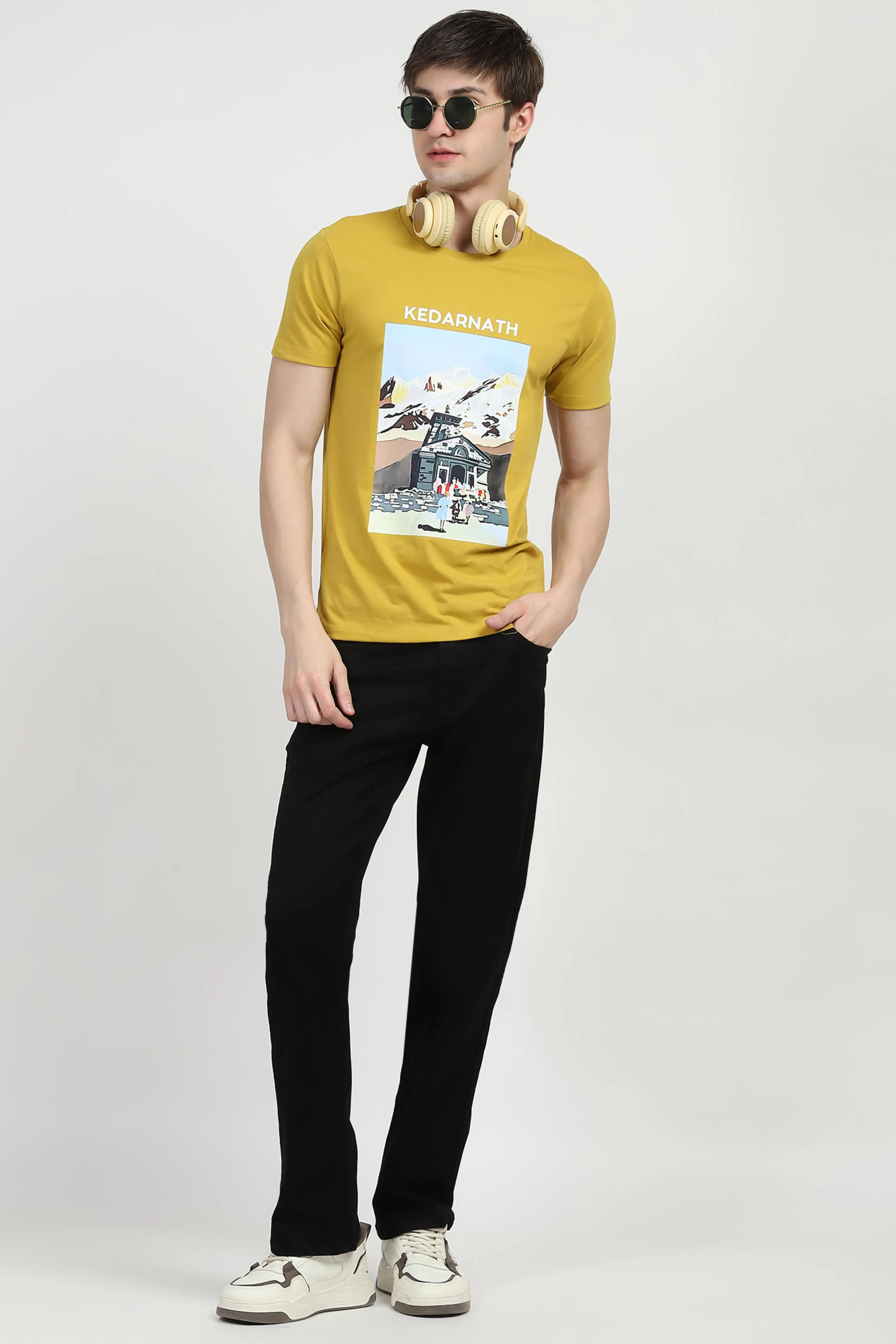 Jet Black Cotton Regular Fit Jeans - Image 6