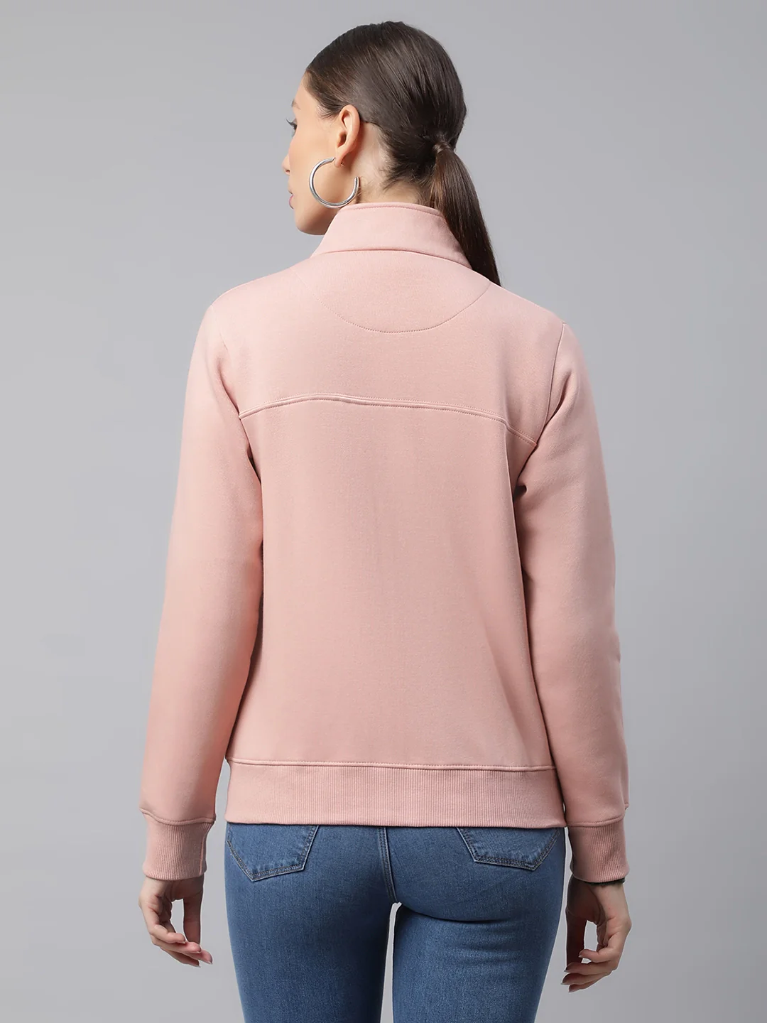 Pink Relaxed Fit Fleece Sweatshirt - Image 4