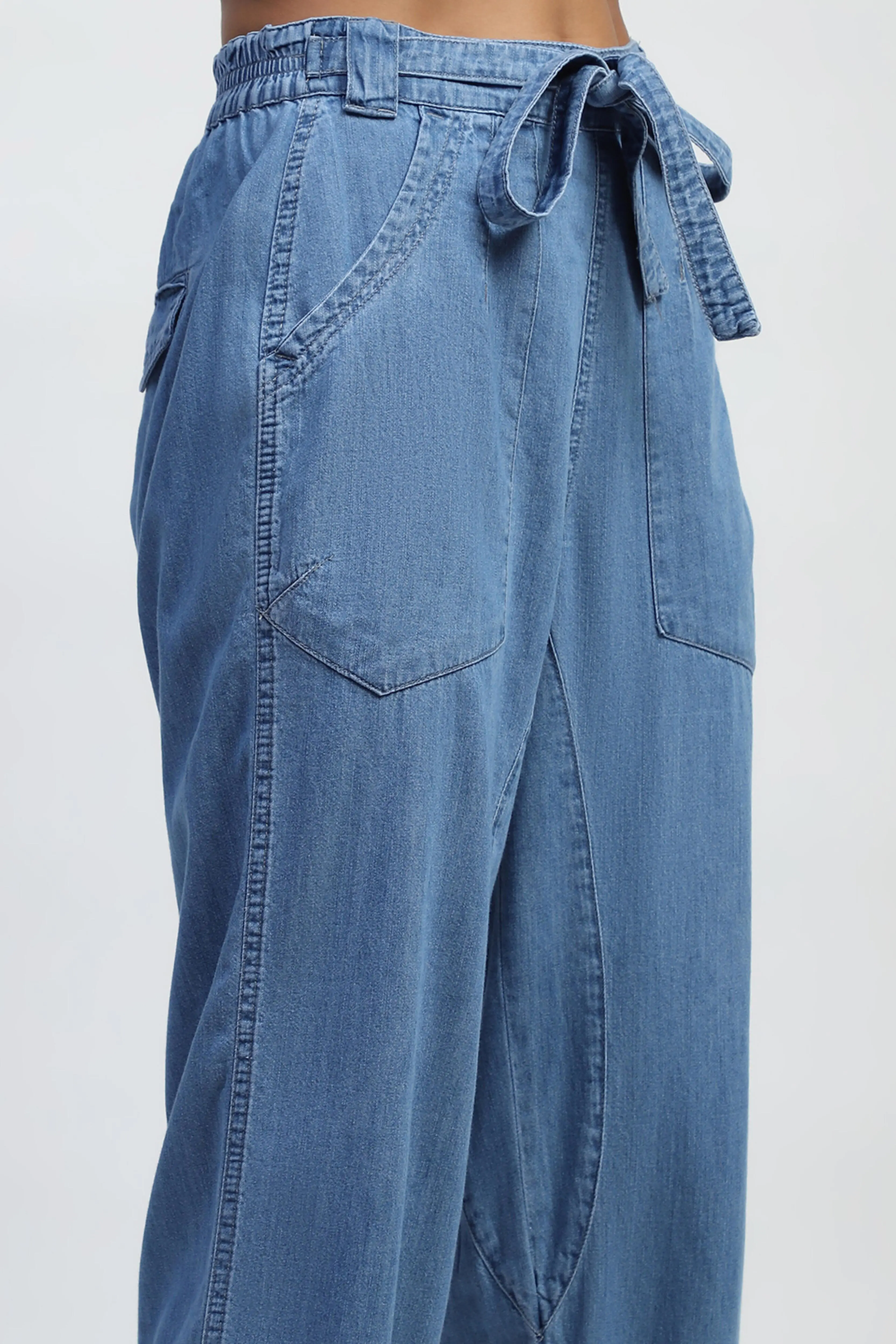 Boyfriend Fit Cotton Blend Jeans - Image 5