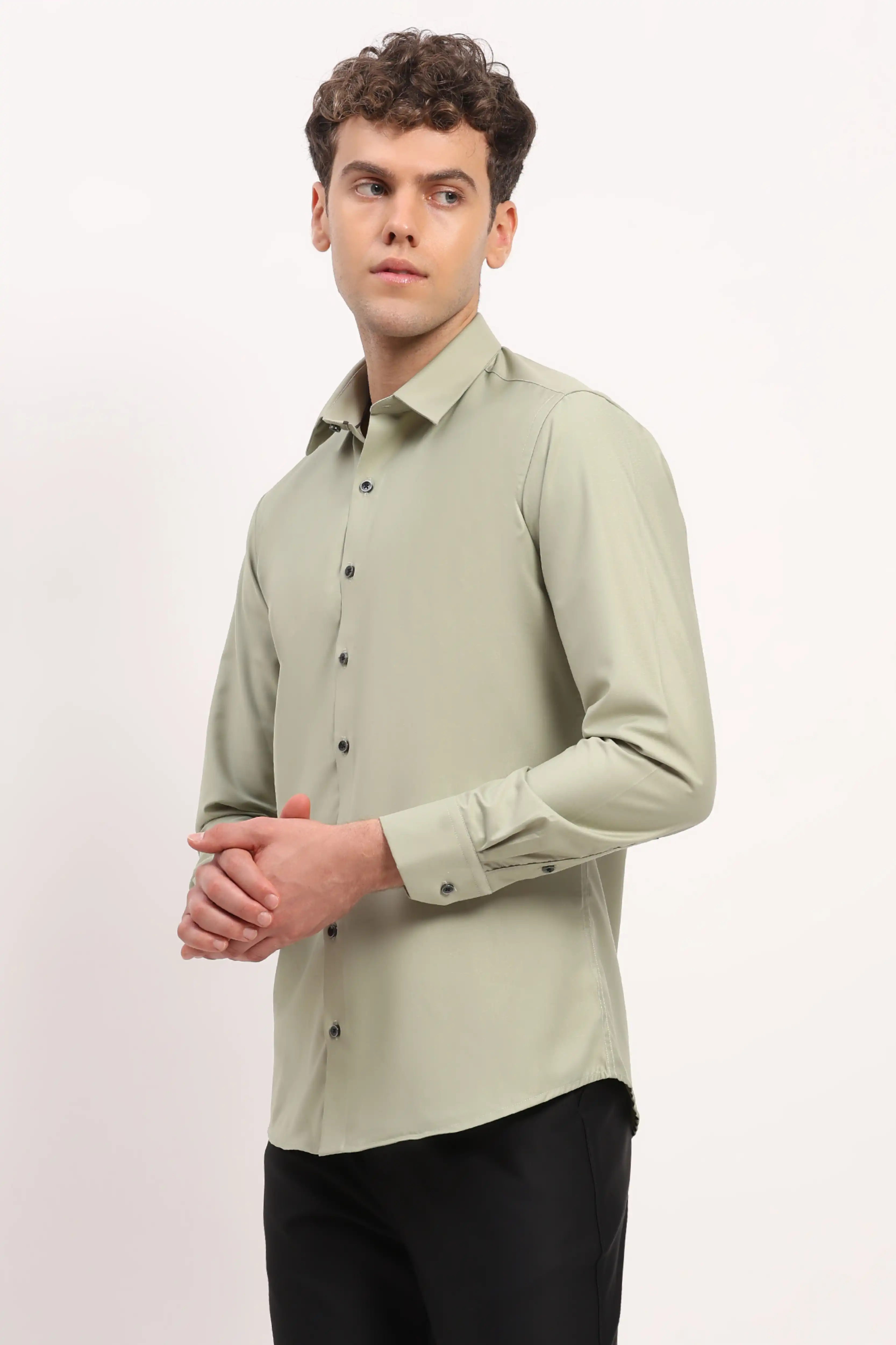 Light Green Viscose Shirt - Image 2