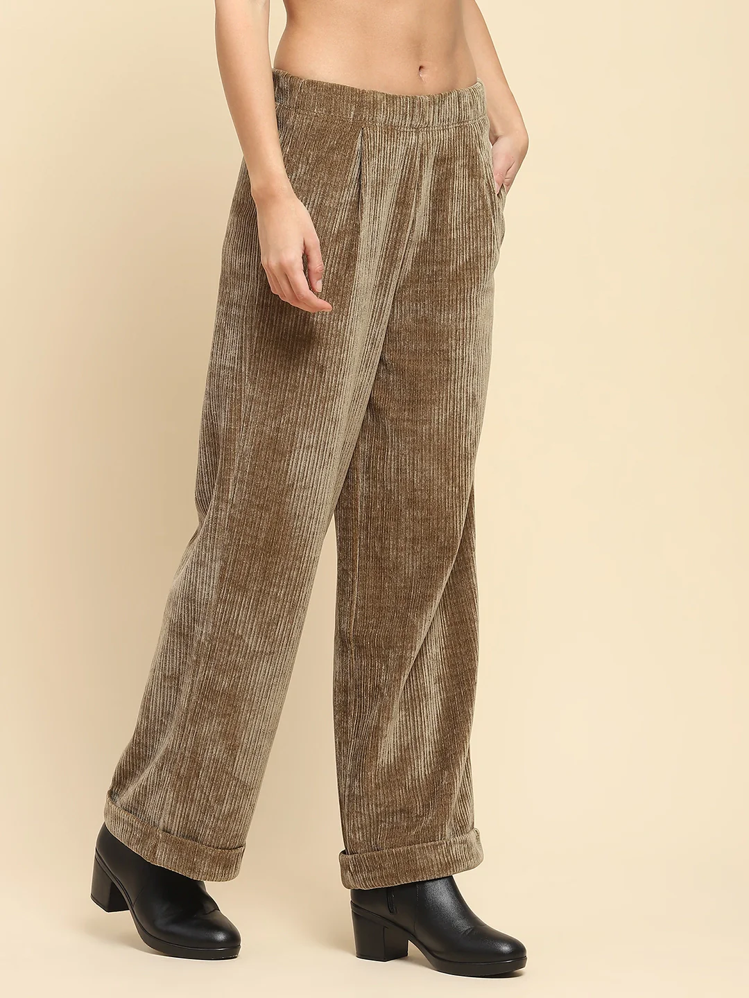 Olive Solid Loose Lower - Image 10