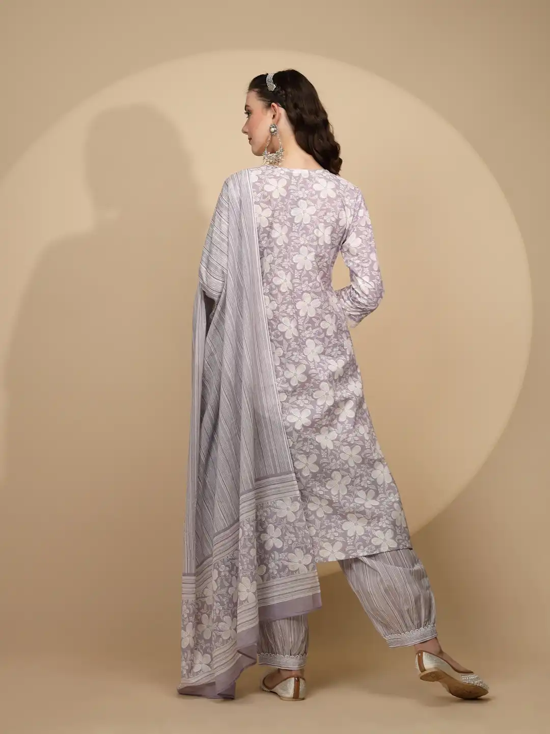 Lilac Cotton Suit Set - Image 14