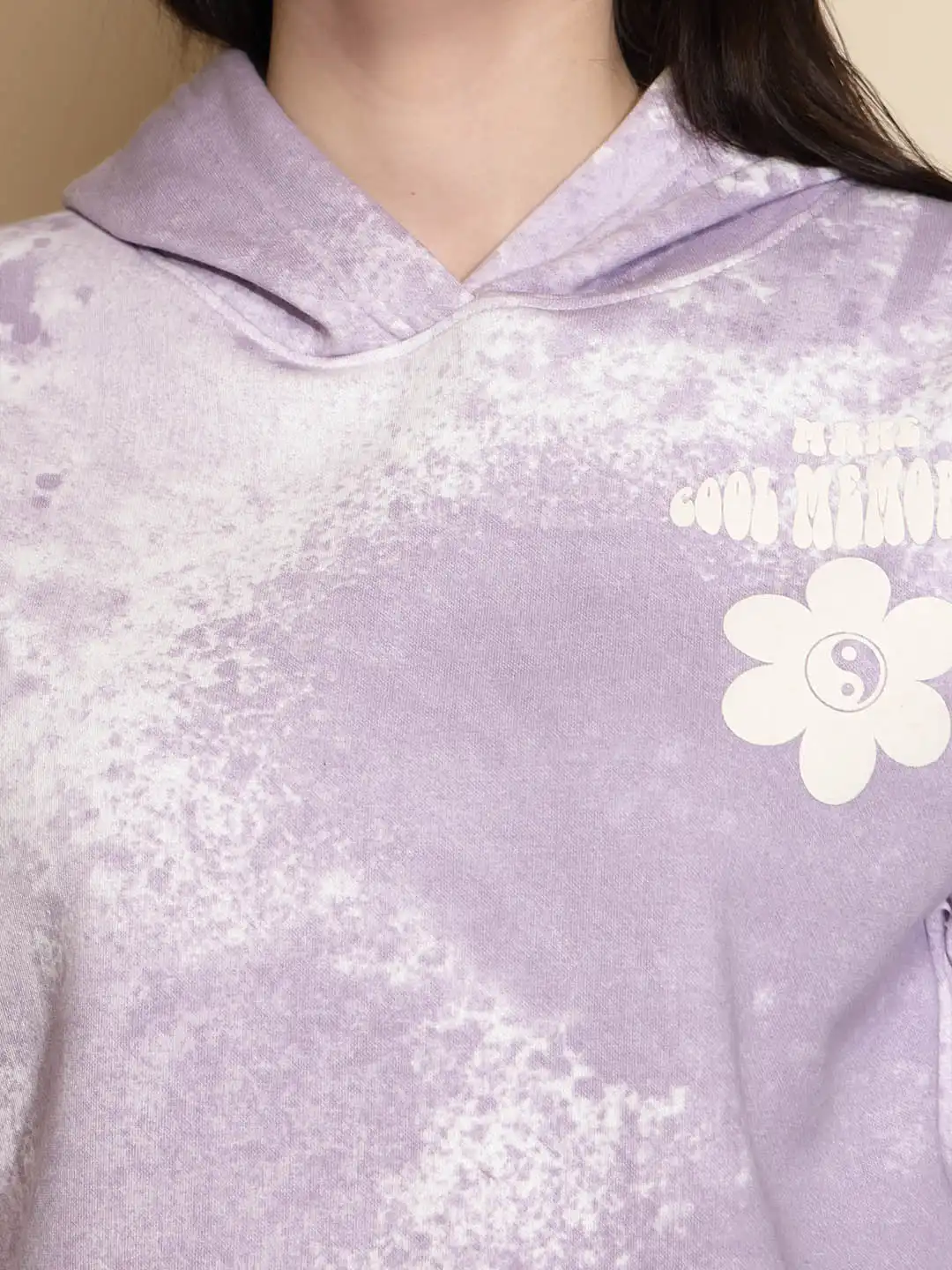 Lilac Acrylic Hooded Sweatshirt - Image 11