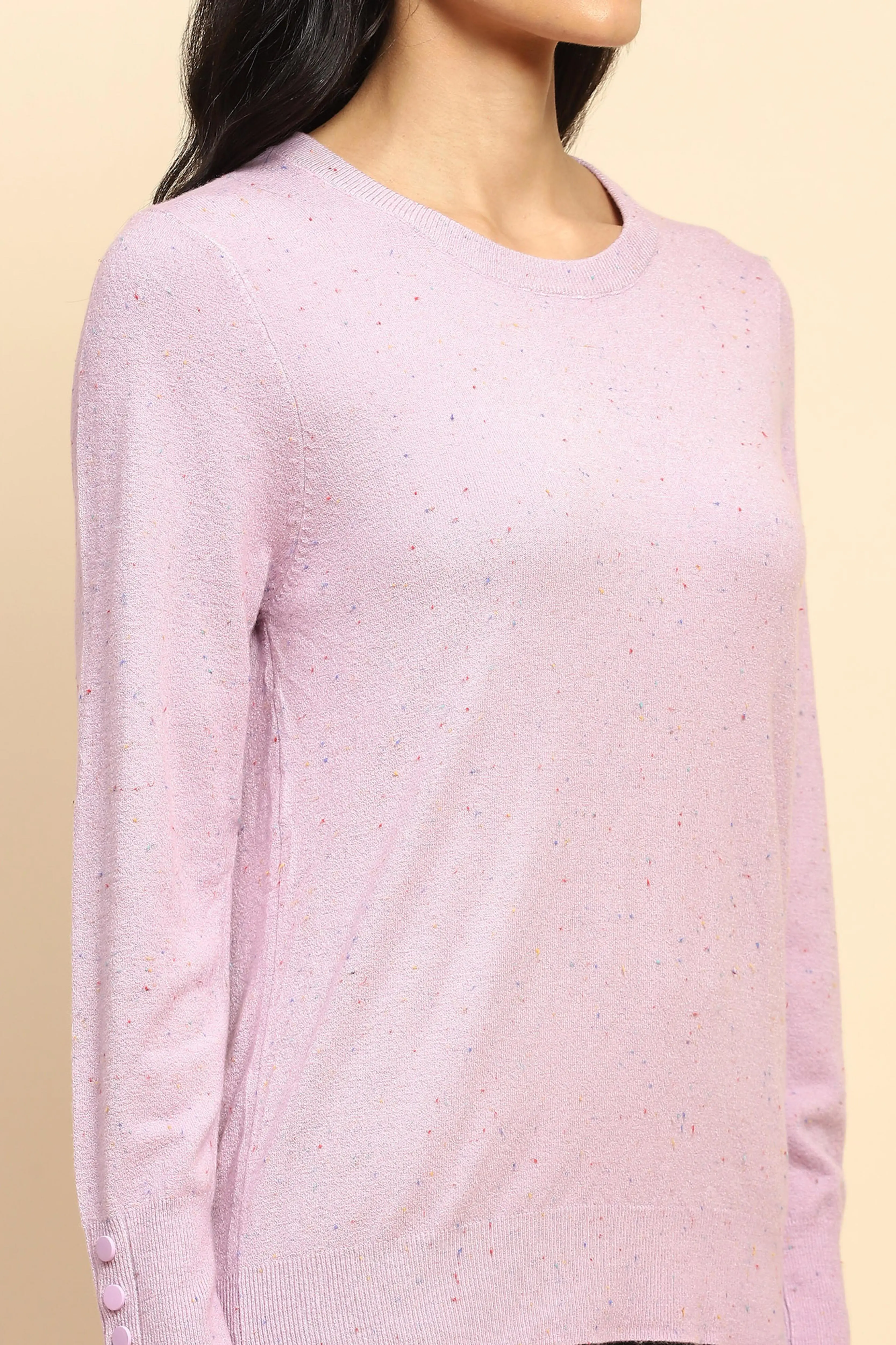 Lilac Viscose Blend Pullover - Image 5
