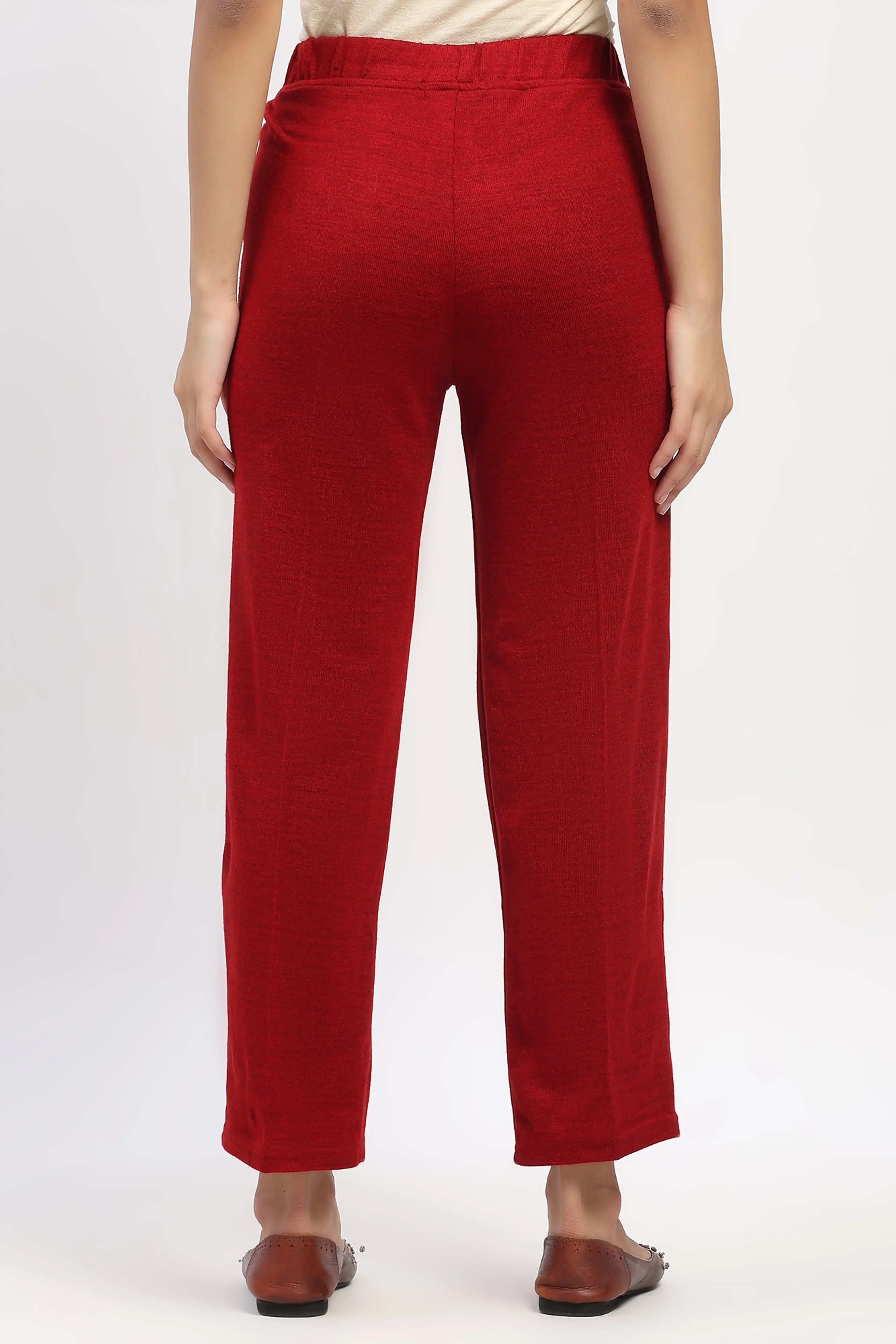 Maroon Acrylic Winter Pants - Image 4
