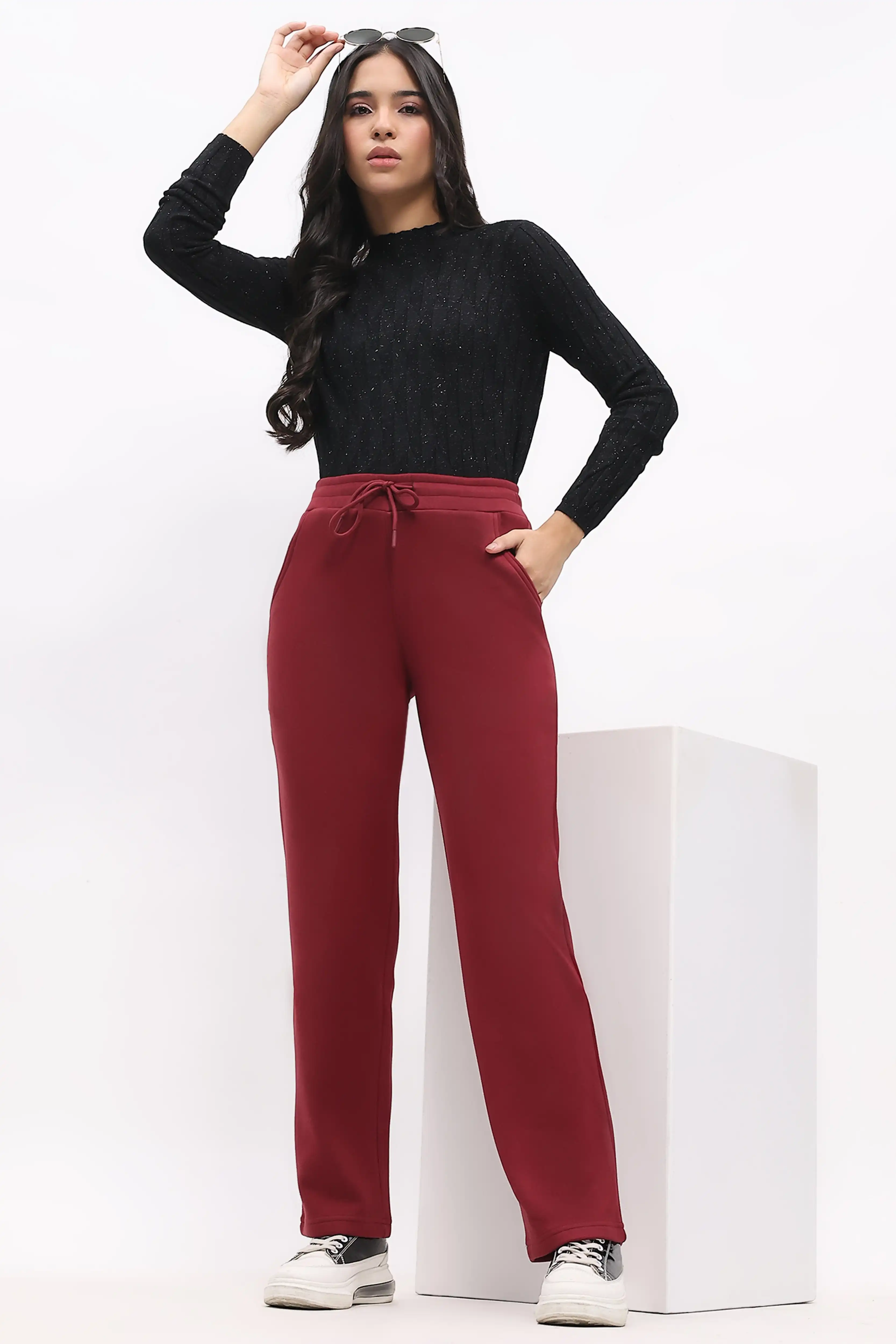 Maroon Fleece-Lined Winter Lower - Image 6