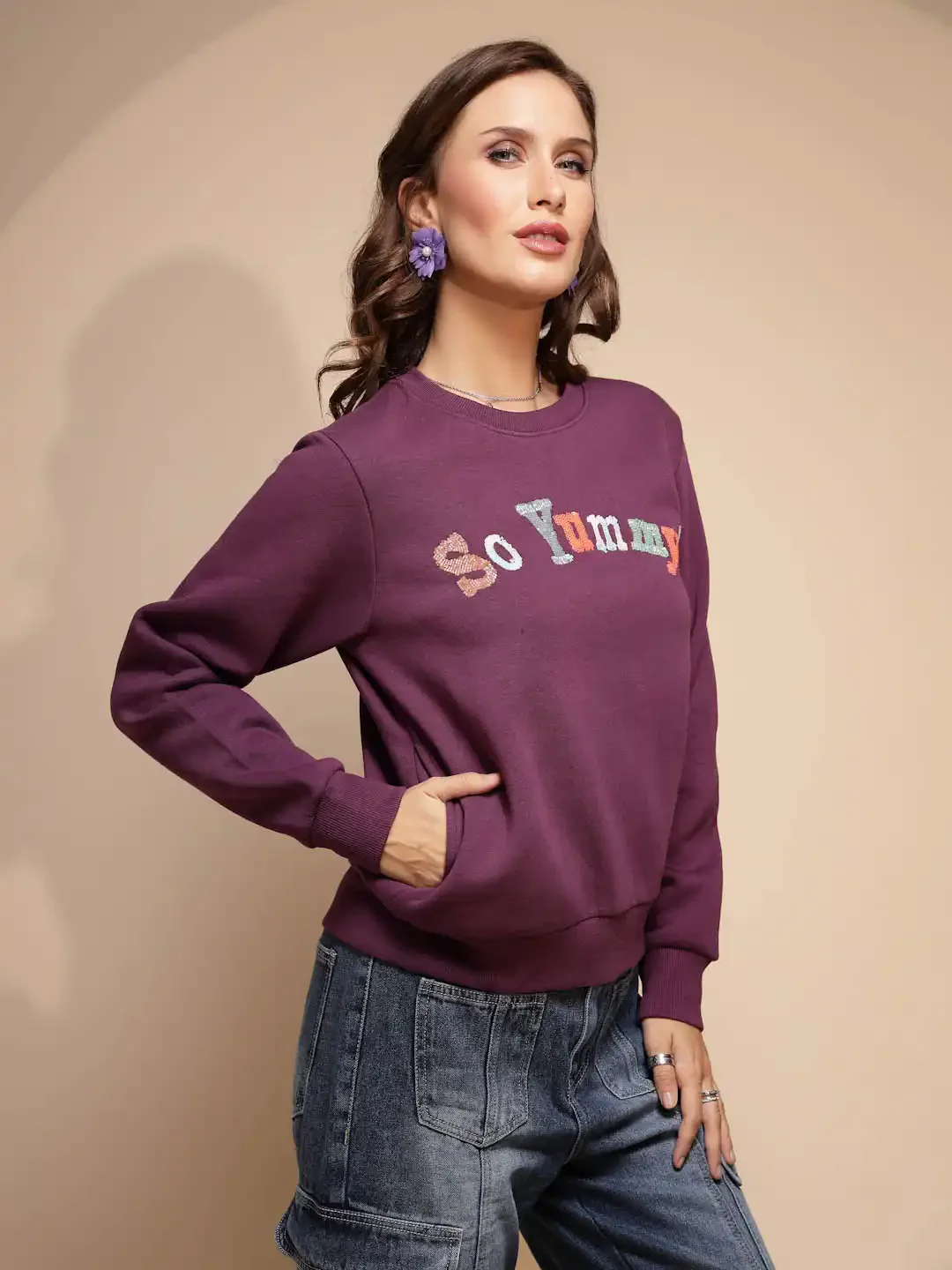 Maroon Hosiery Sweatshirt - Image 10