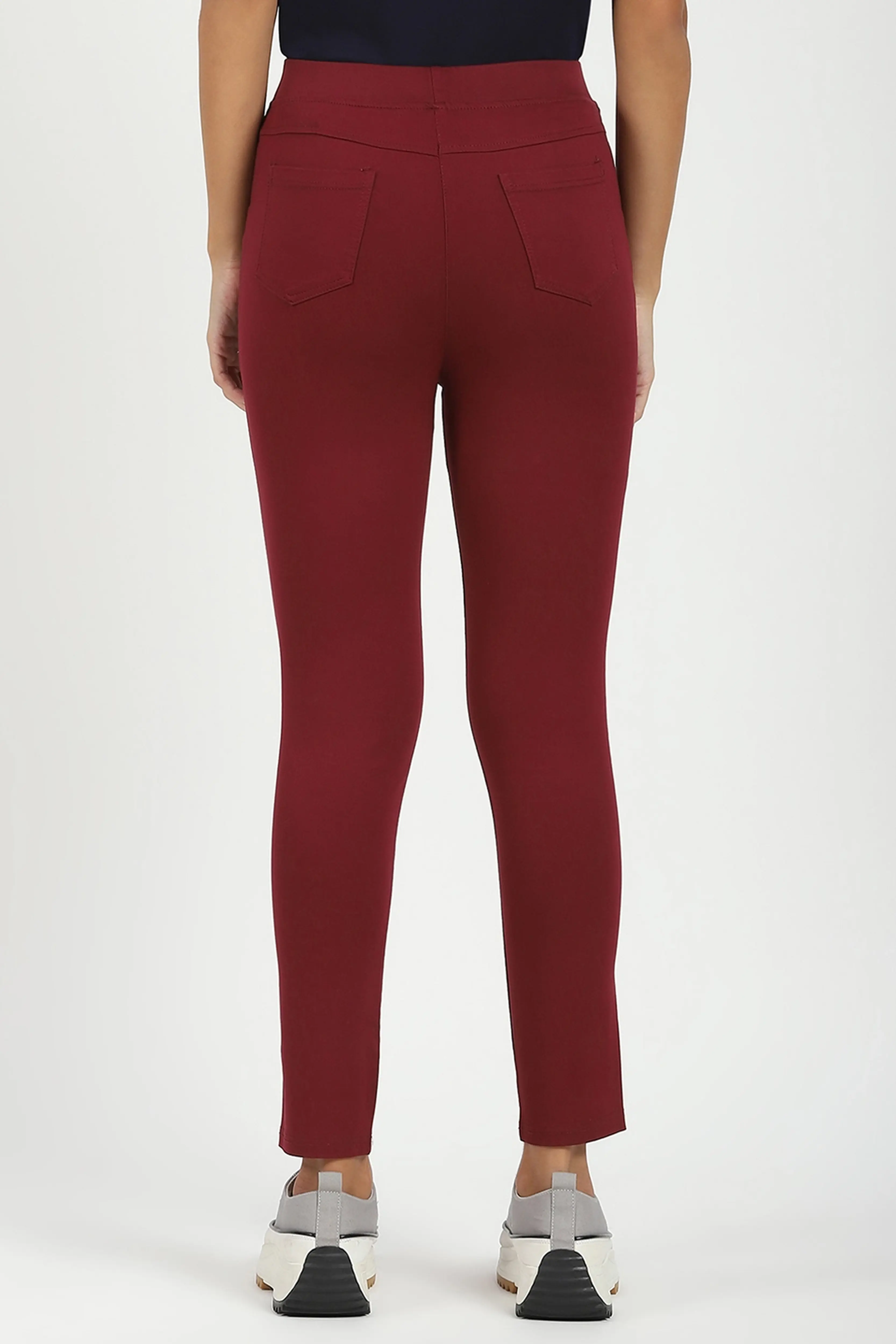 Maroon Ultra Stretchable Jegging - Image 5