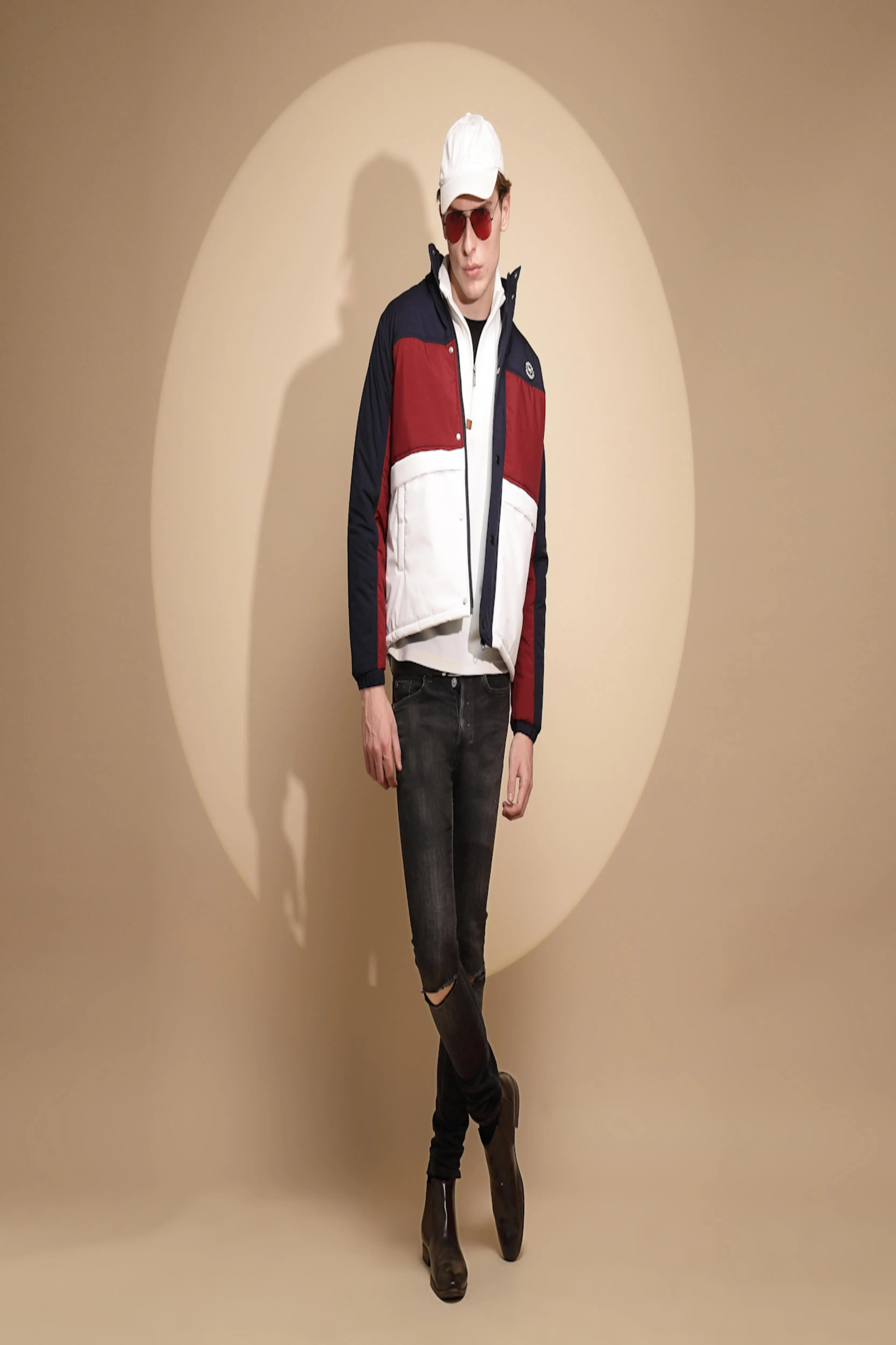 Color Block Cotton Jacket - Image 7
