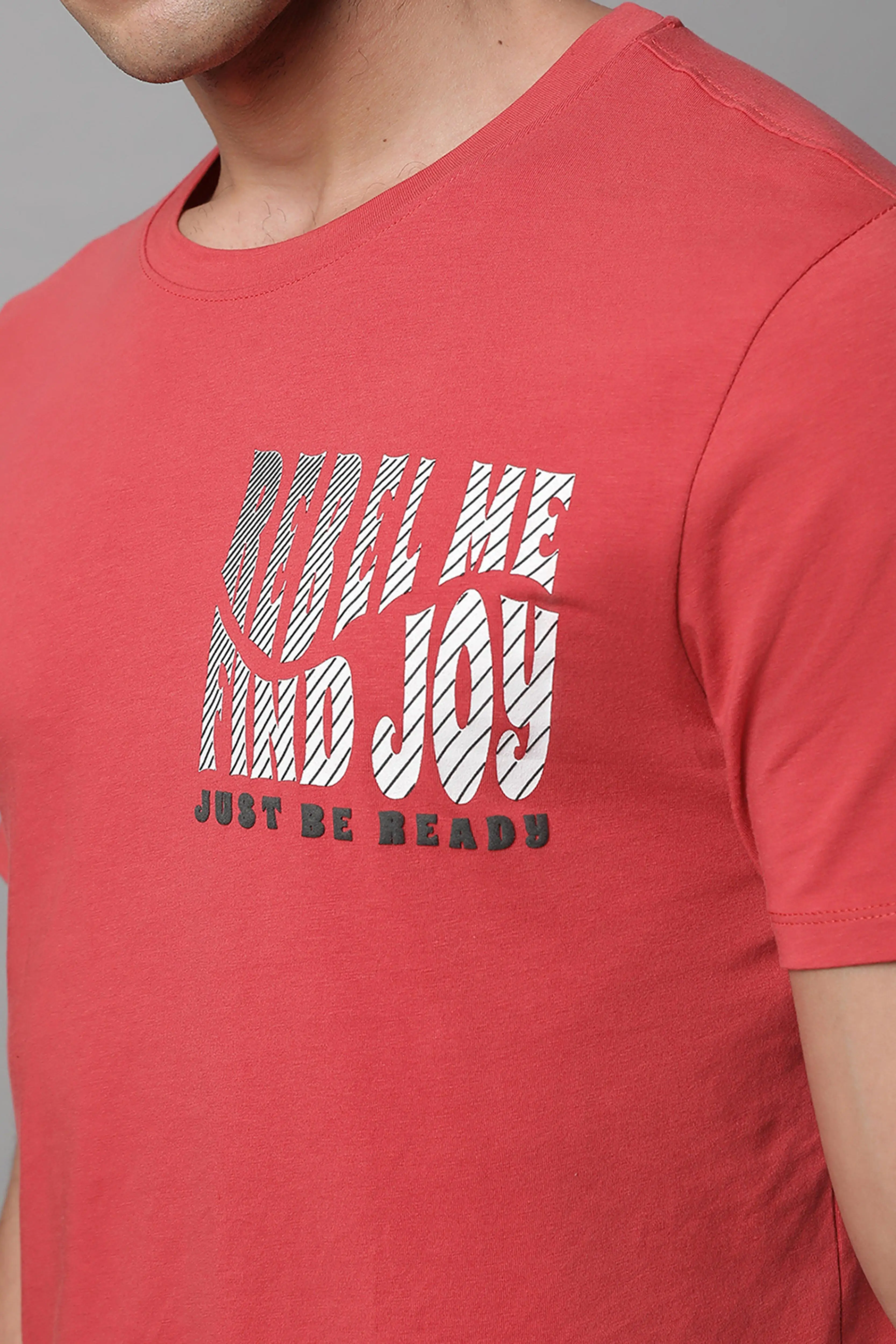 Brick Round Neck Printed T-Shirt - Image 2