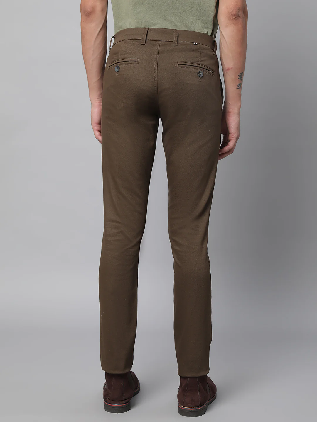Brown Solid Trouser - Image 2