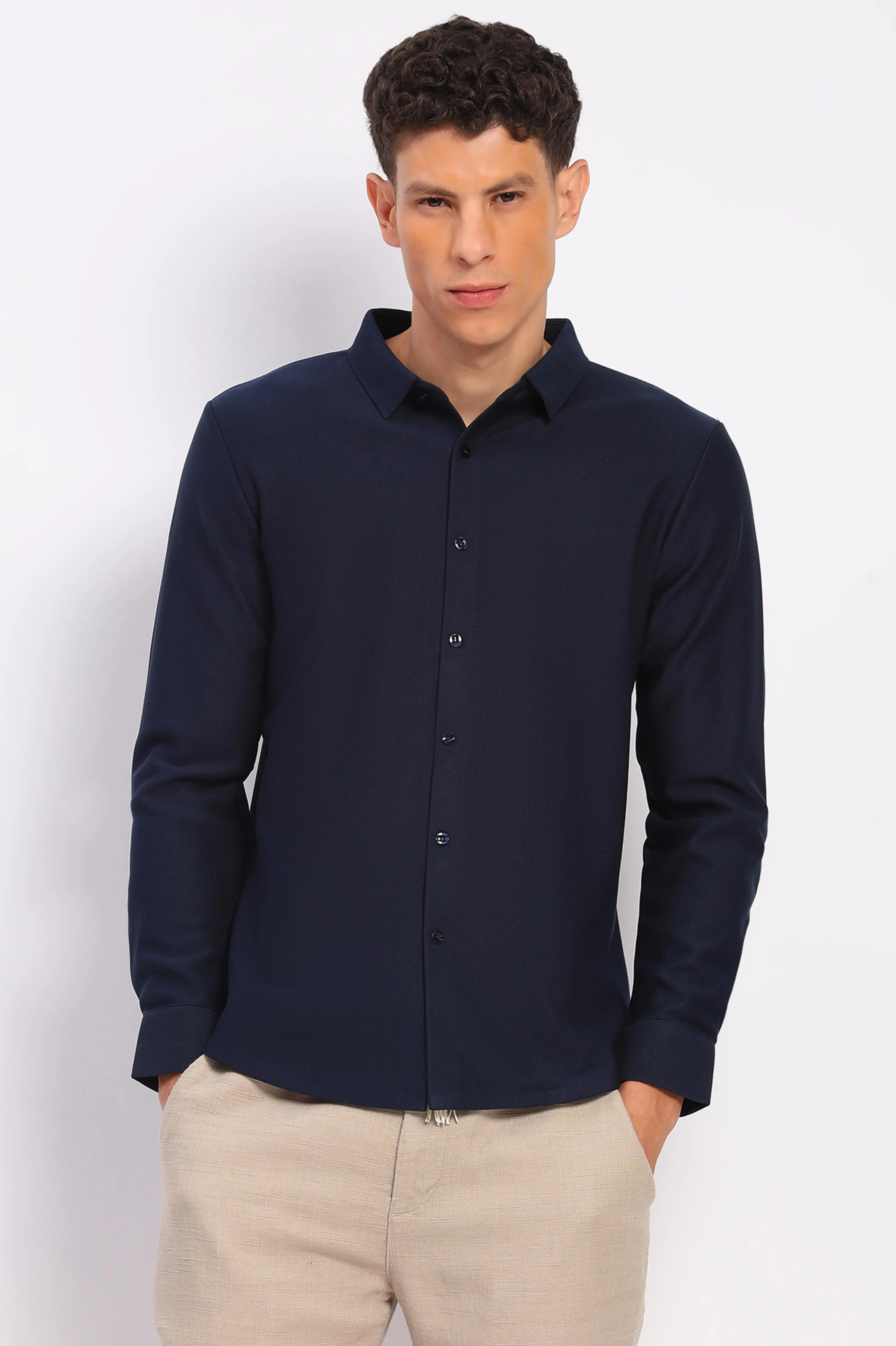 Fleece-Lined Stretch Winter Shirt - Image 2