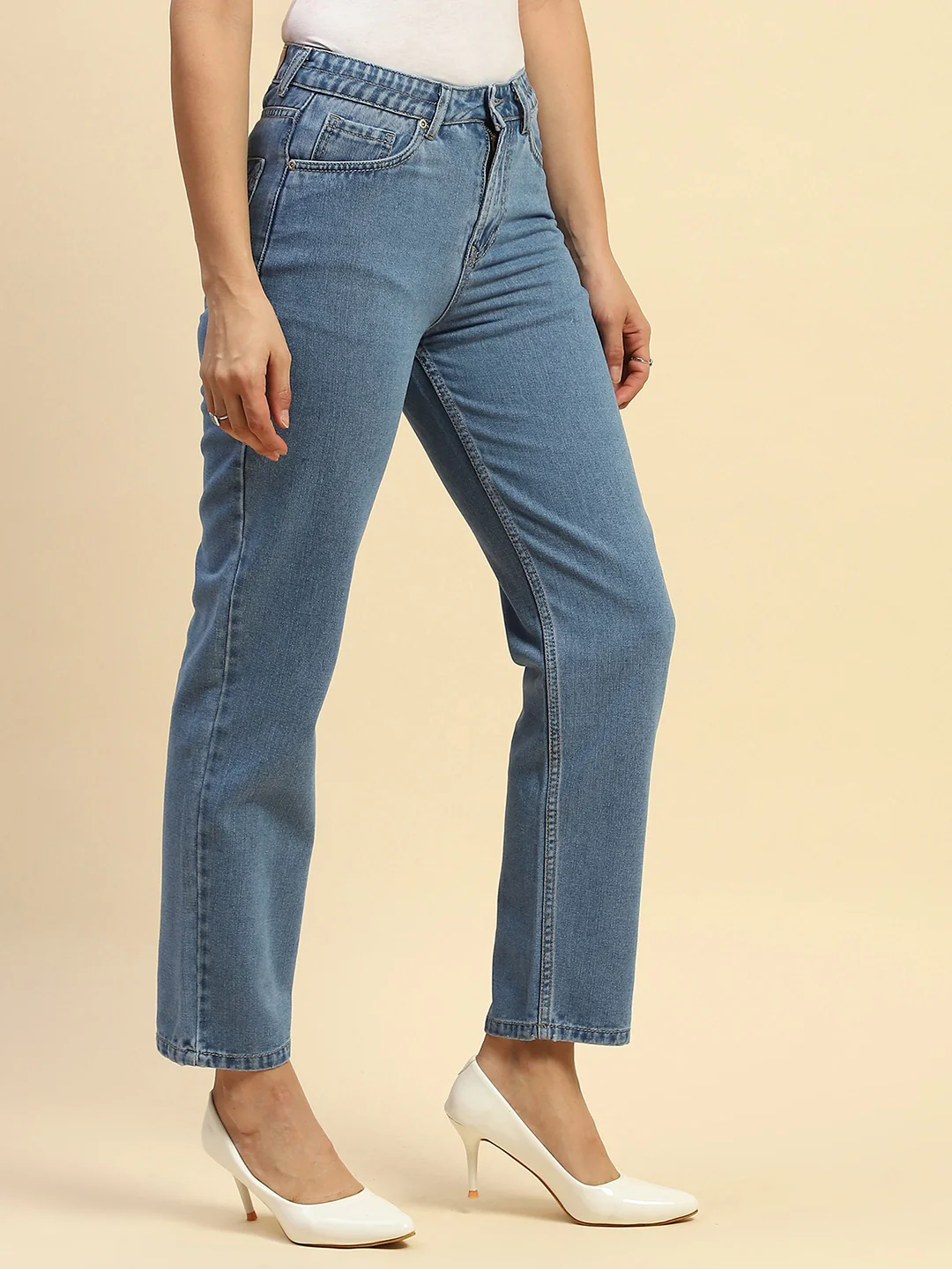 Blue Mom Fit Jeans - Image 10