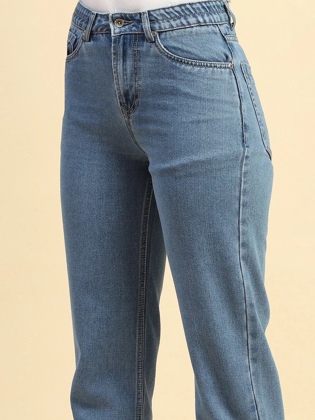 Blue Mom Fit Jeans - Image 8