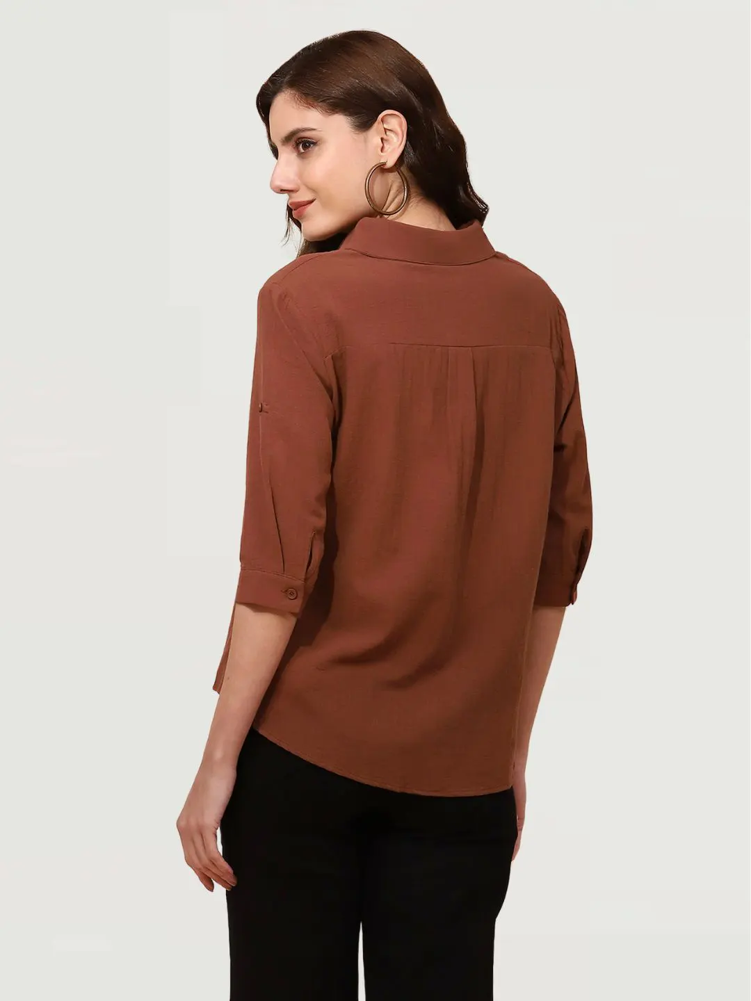 Mocha Cotton Formal Shirt - Image 12