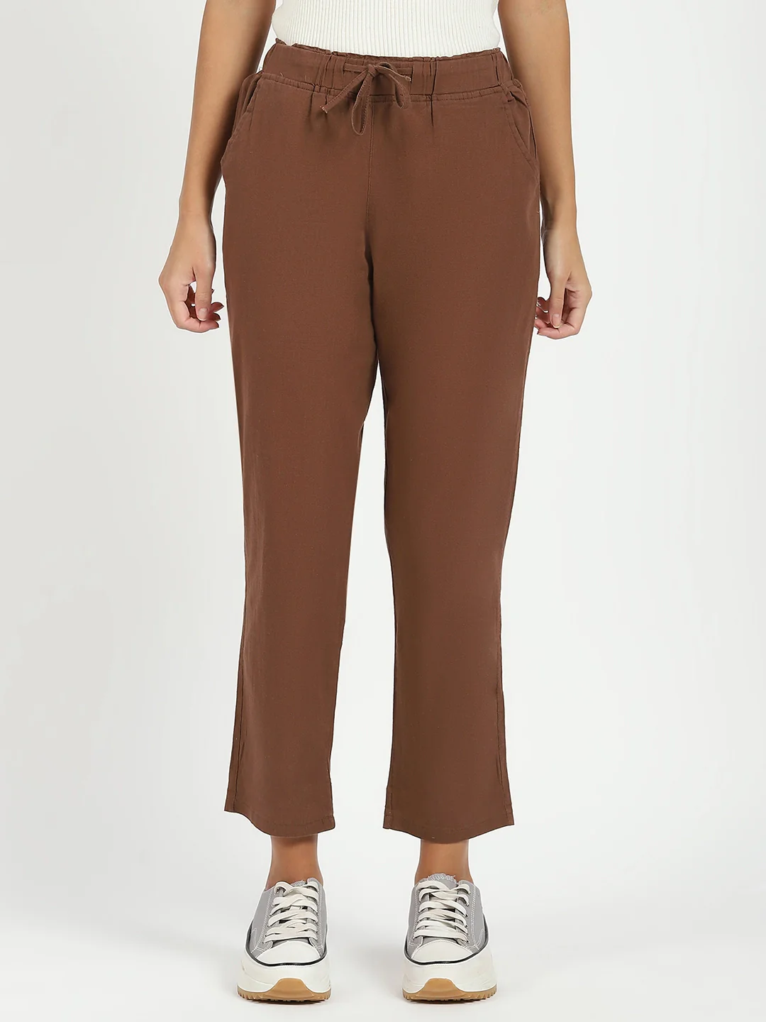 Mocha Cotton Regular Fit Lower - Image 8