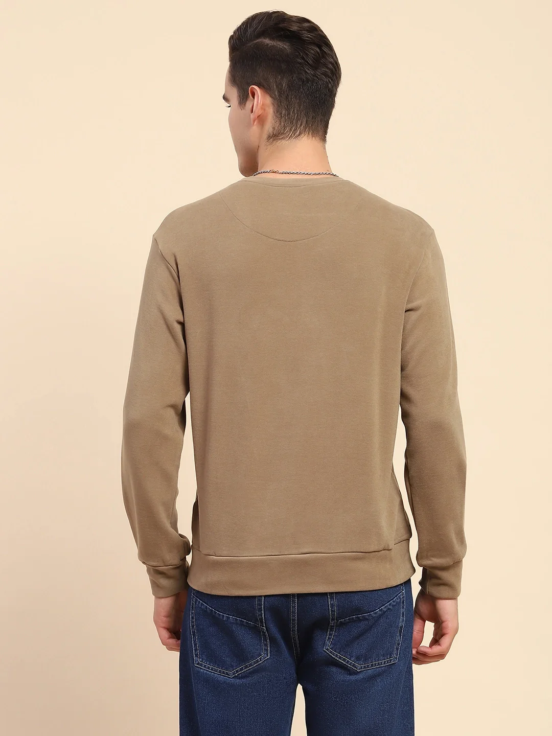 Brown Acrylic Winter Sweatshirt - Image 11