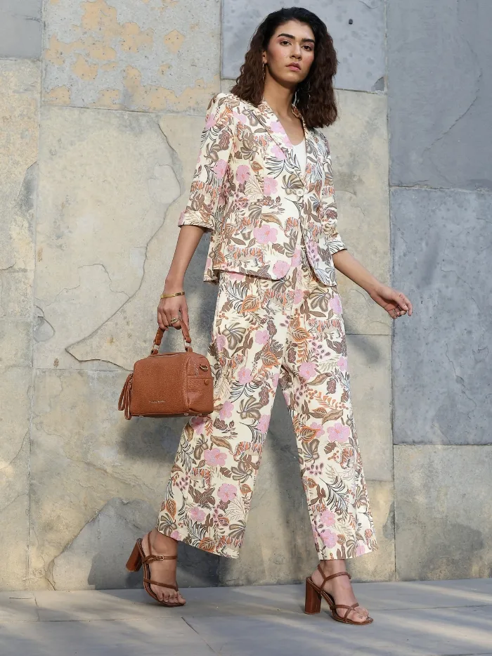 Multi Pastel Tropical Cotton Coat - Image 8