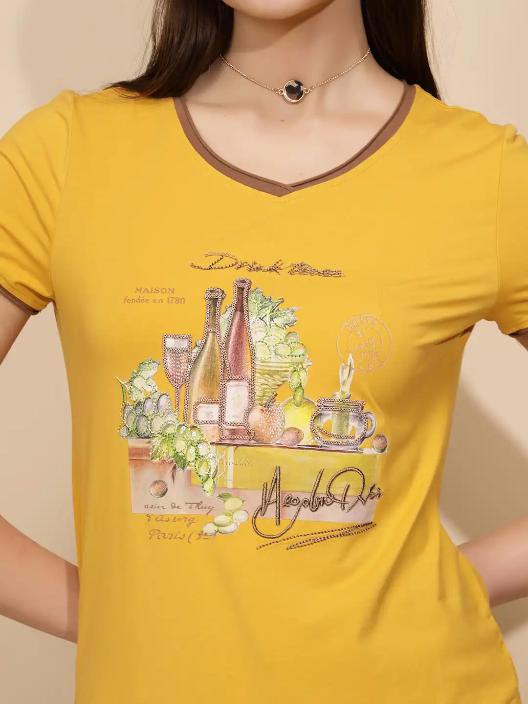 Mustard Cotton Blend Regular Fit Top - Image 11
